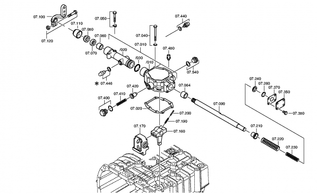 drawing for FORCE MOTORS LTD 81.32101-0370 - GEAR SHIFT HOUSING (figure 3)