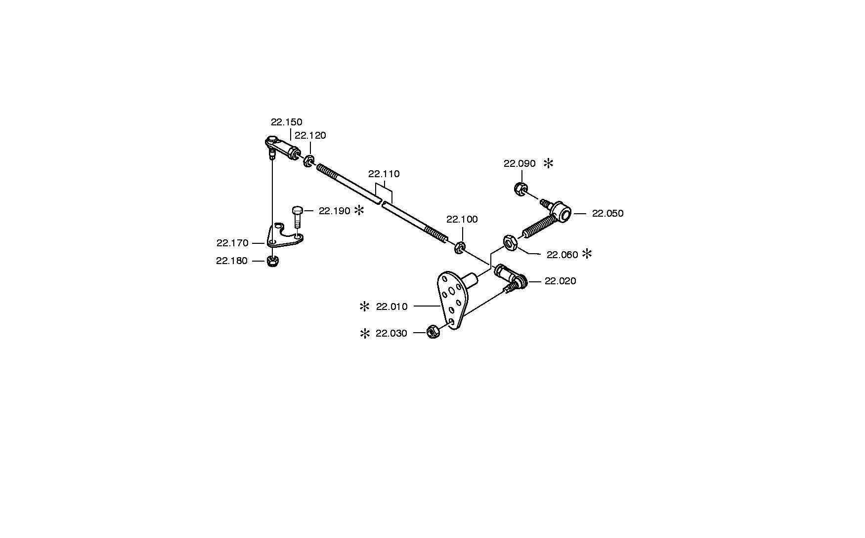 drawing for MAN N1.01101-0218 - BALL JOINT (figure 3)