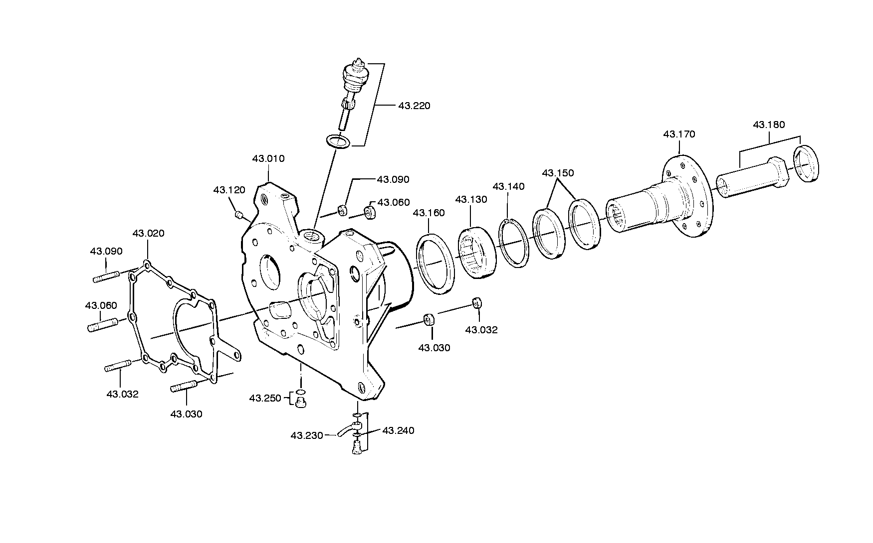 Technical drawing of IVECO 5000294300 SPEEDO SHAFT with dimensions and layout (figure 2)