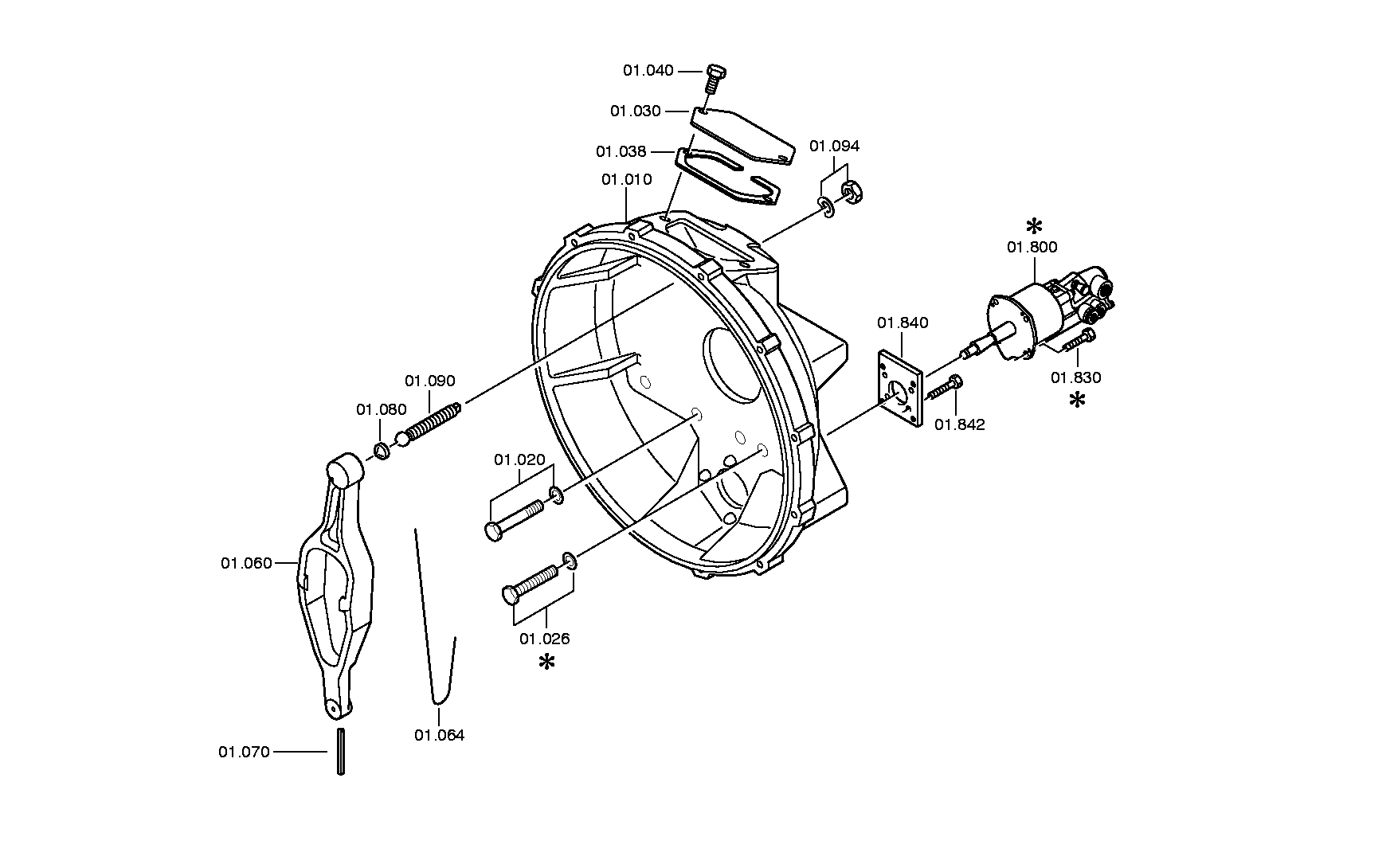 drawing for Hyundai Construction Equipment QZ1358332020 - OUTPUT FLANGE (figure 1)