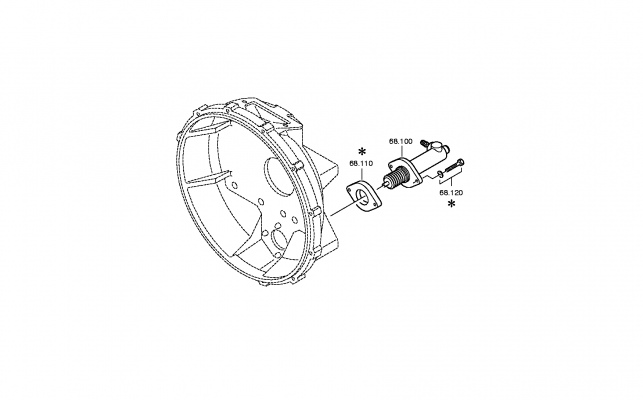 drawing for NISSAN MOTOR CO. 32274-LA40-8 - BALL CUP (figure 2)