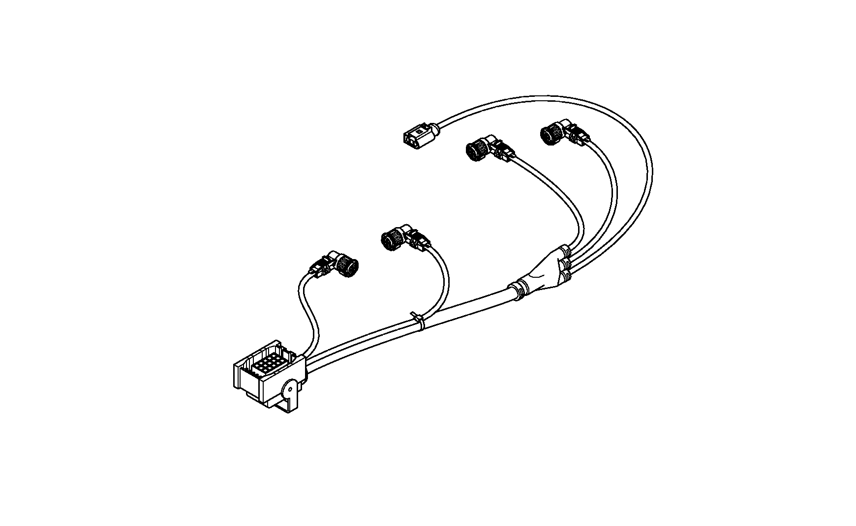 drawing for NISSAN MOTOR CO. 24009-LC51A - CABLE GEARCHGE (figure 1)