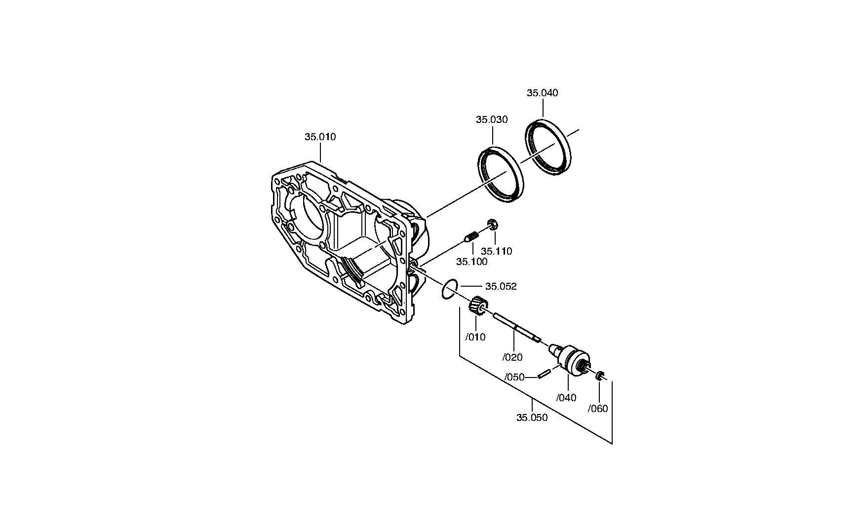 drawing for LEYLAND 100CP1296 - SHAFT SEAL (figure 1)