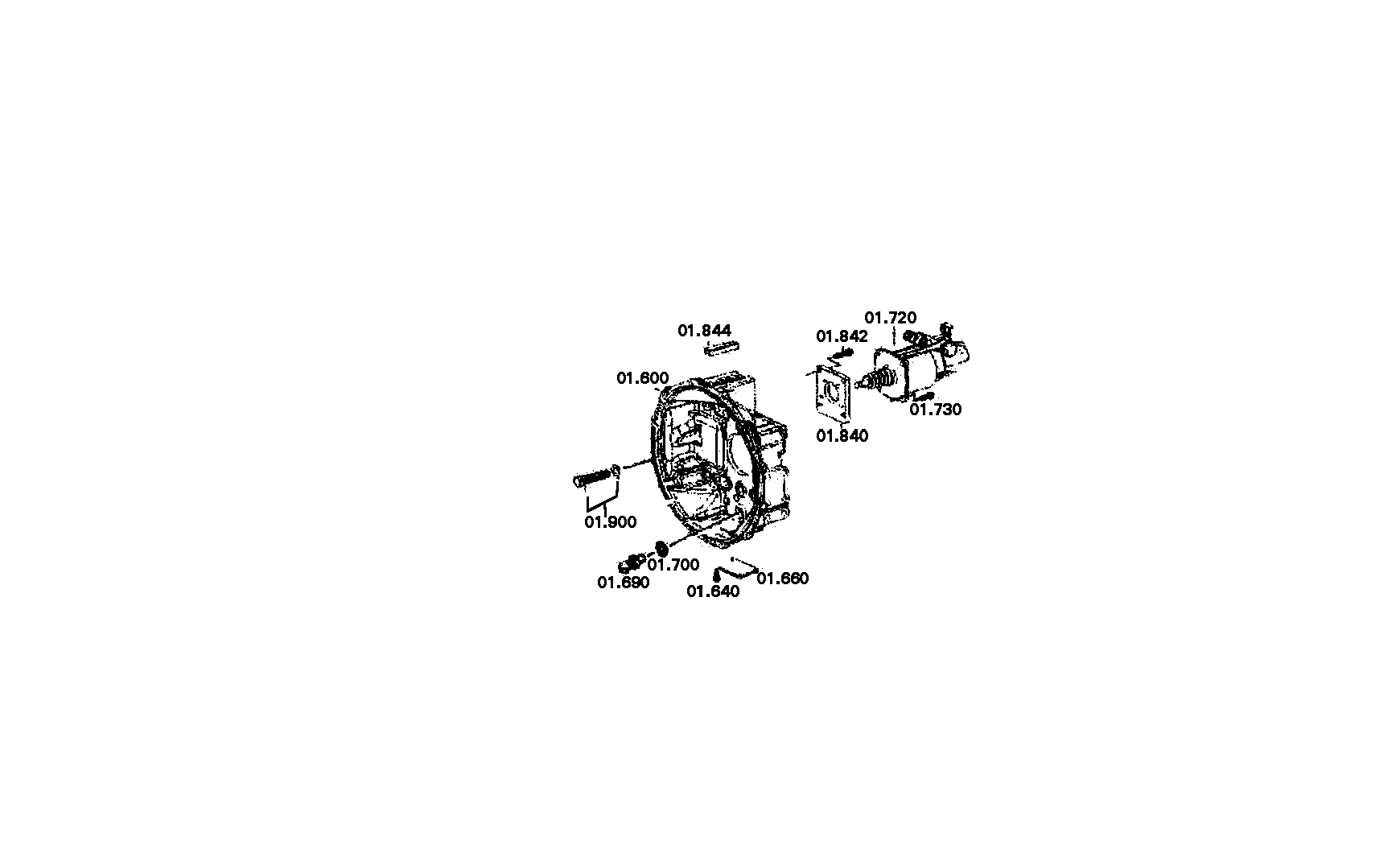 drawing for DAF 1449118 - INTERMEDIATE PLATE (figure 3)