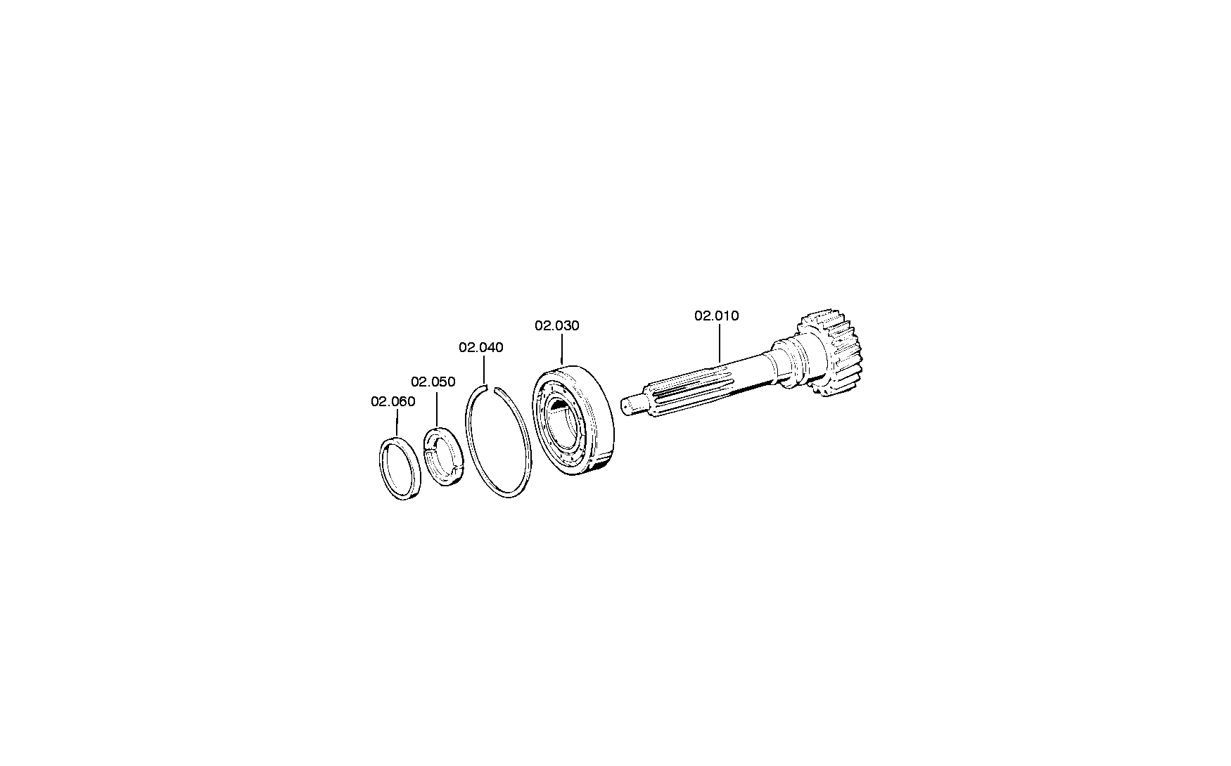 drawing for S.N.V.I.-C.V.I. 0001119334 - CYLINDER ROLLER BEARING (figure 1)