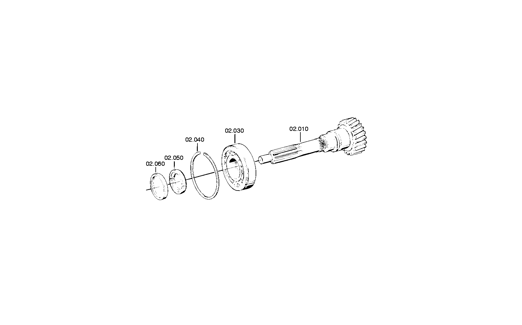 drawing for VOLVO TRUCKS 1139717 - CYLINDER ROLLER BEARING (figure 2)