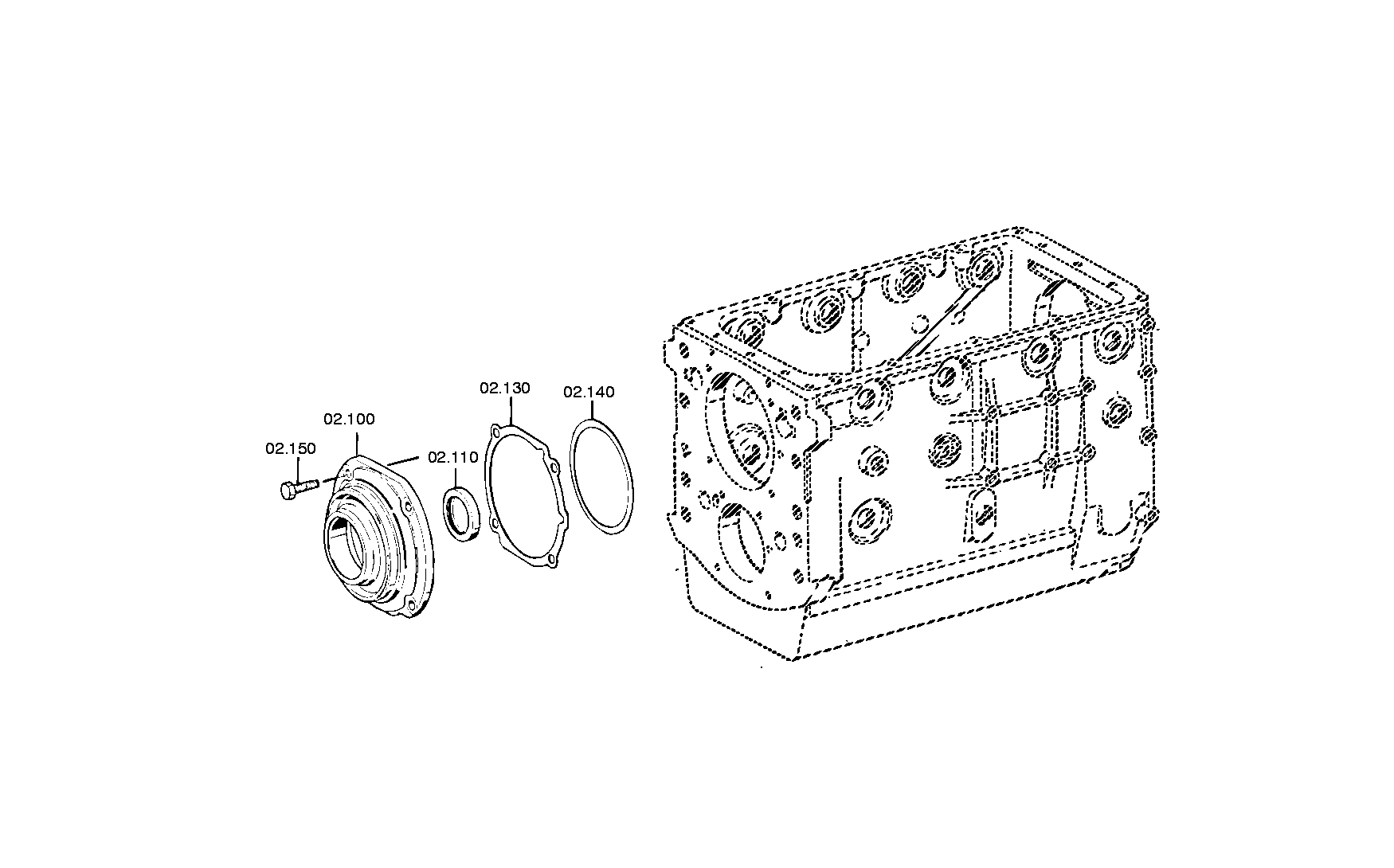 drawing for DAIMLER AG A0089973847 - SHAFT SEAL (figure 2)