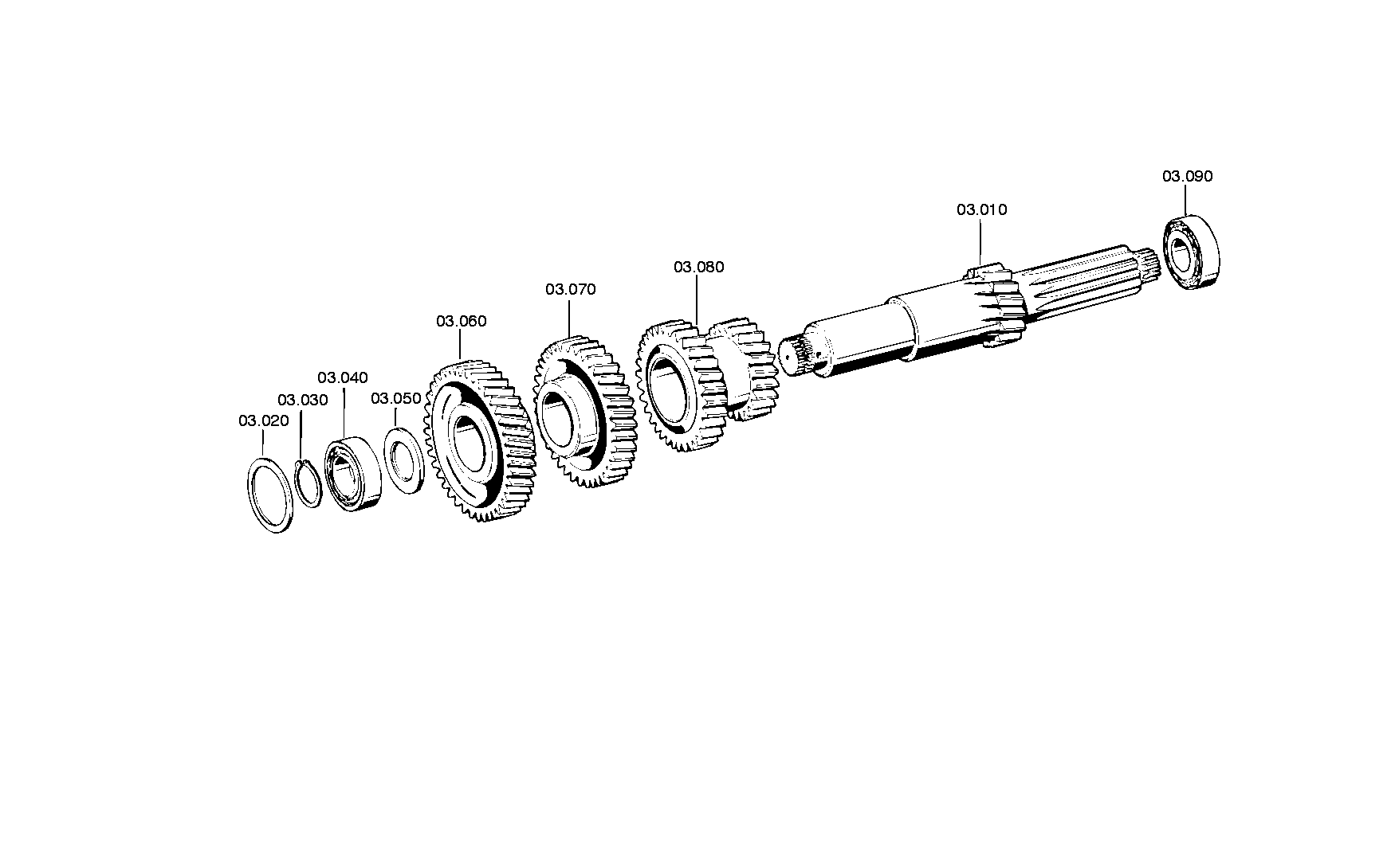 drawing for E. N. M. T. P. / CPG 599079080 - TAPERED ROLLER BEARING (figure 3)