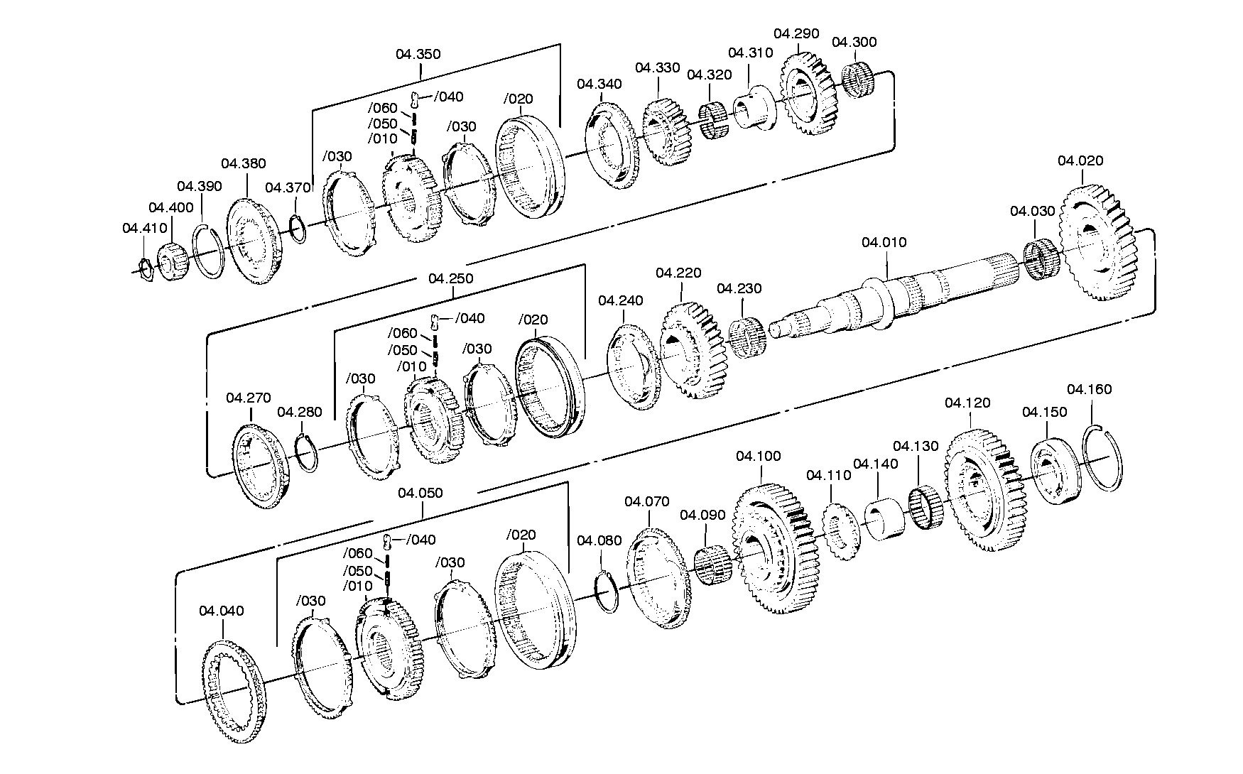 Technical drawing of DAIMLER AG A0059819910 NEEDLE CAGE with dimensions and layout