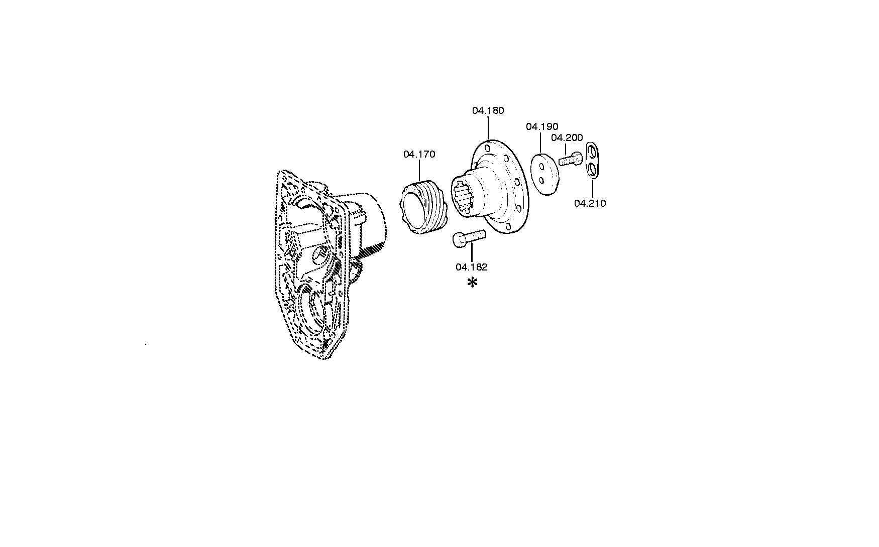 drawing for DAIMLER AG A3432600017 - OUTPUT FLANGE (figure 1)