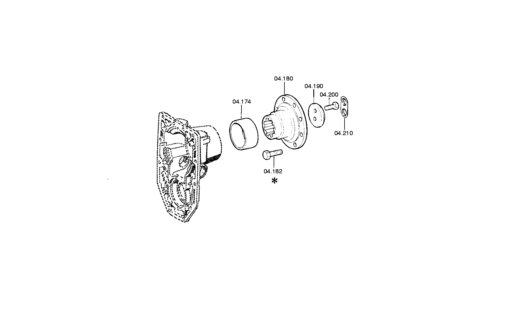 drawing for DAIMLER AG A3432600017 - OUTPUT FLANGE (figure 2)