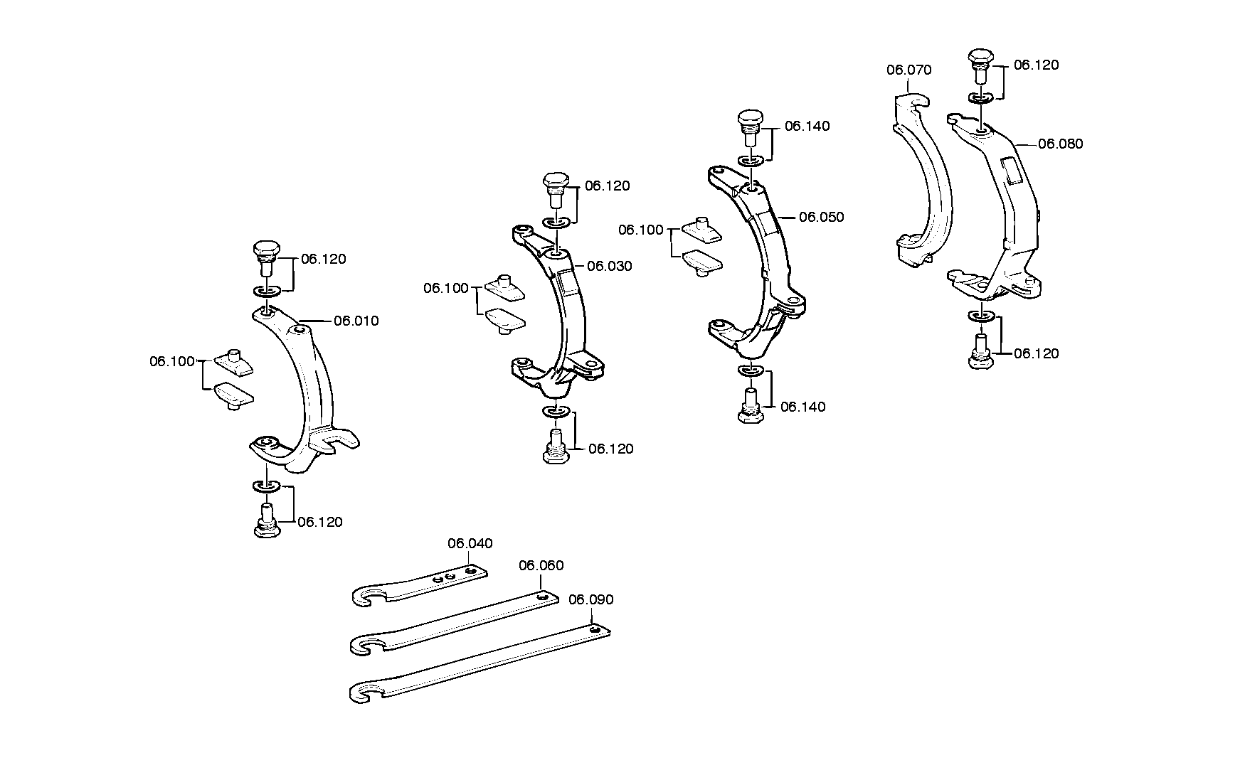 drawing for PEGASO 0000584435 - GEARSHIFT CLAMP (figure 2)