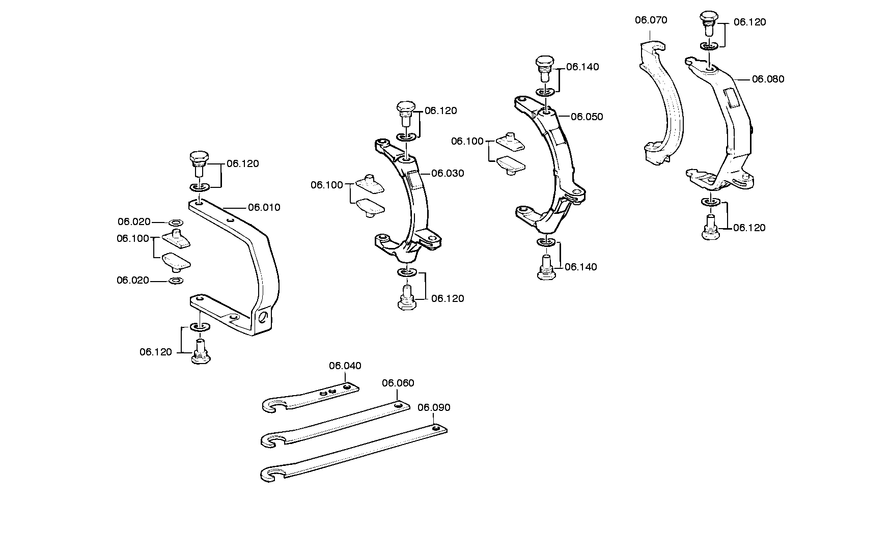 drawing for DAF 608910 - GEARSHIFT CLAMP (figure 3)