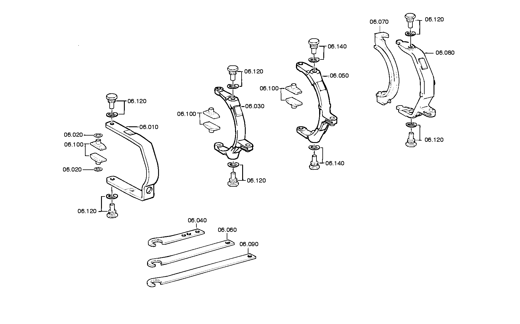 drawing for DAF 608910 - GEARSHIFT CLAMP (figure 4)