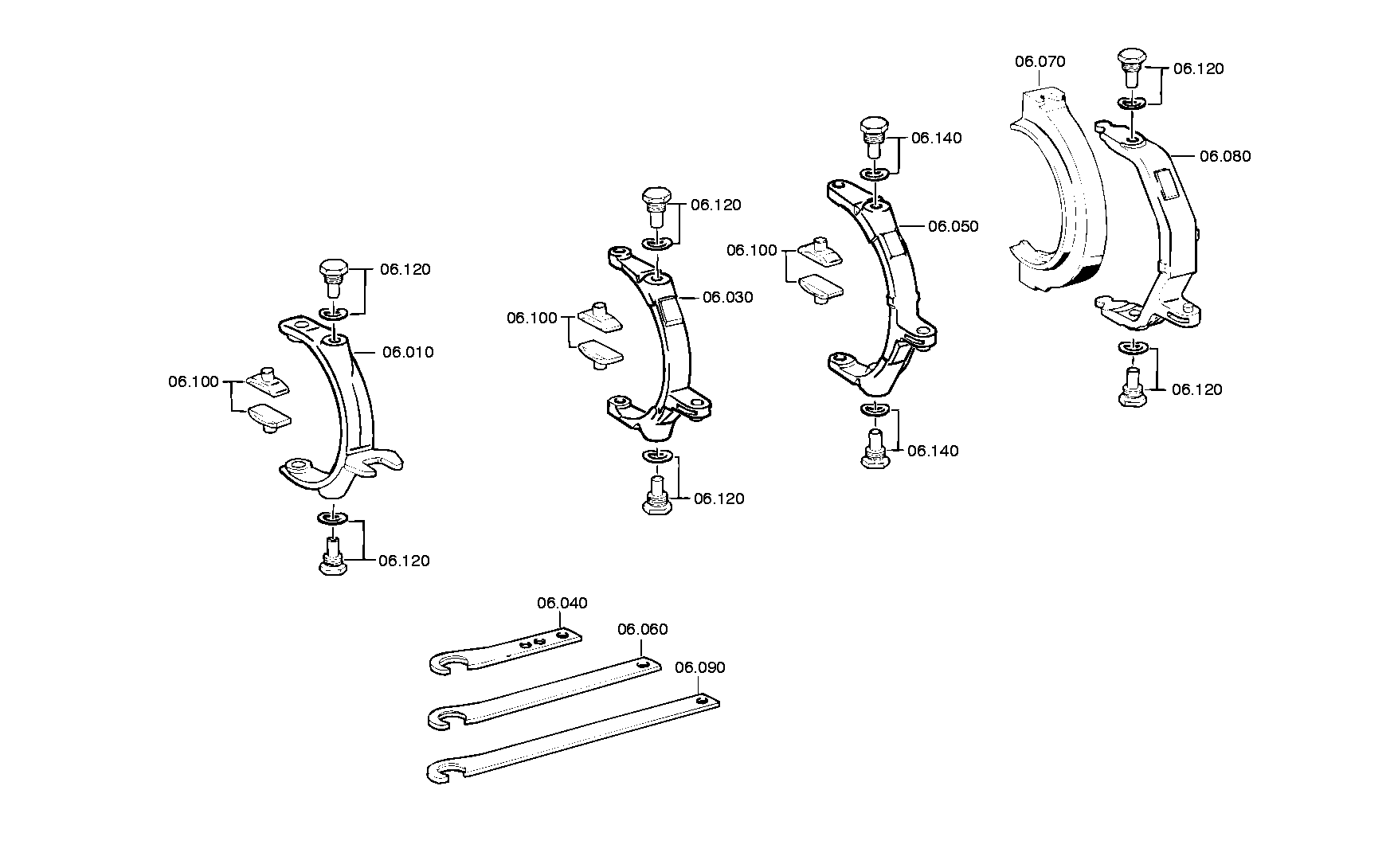 drawing for DAF 608910 - GEARSHIFT CLAMP (figure 5)