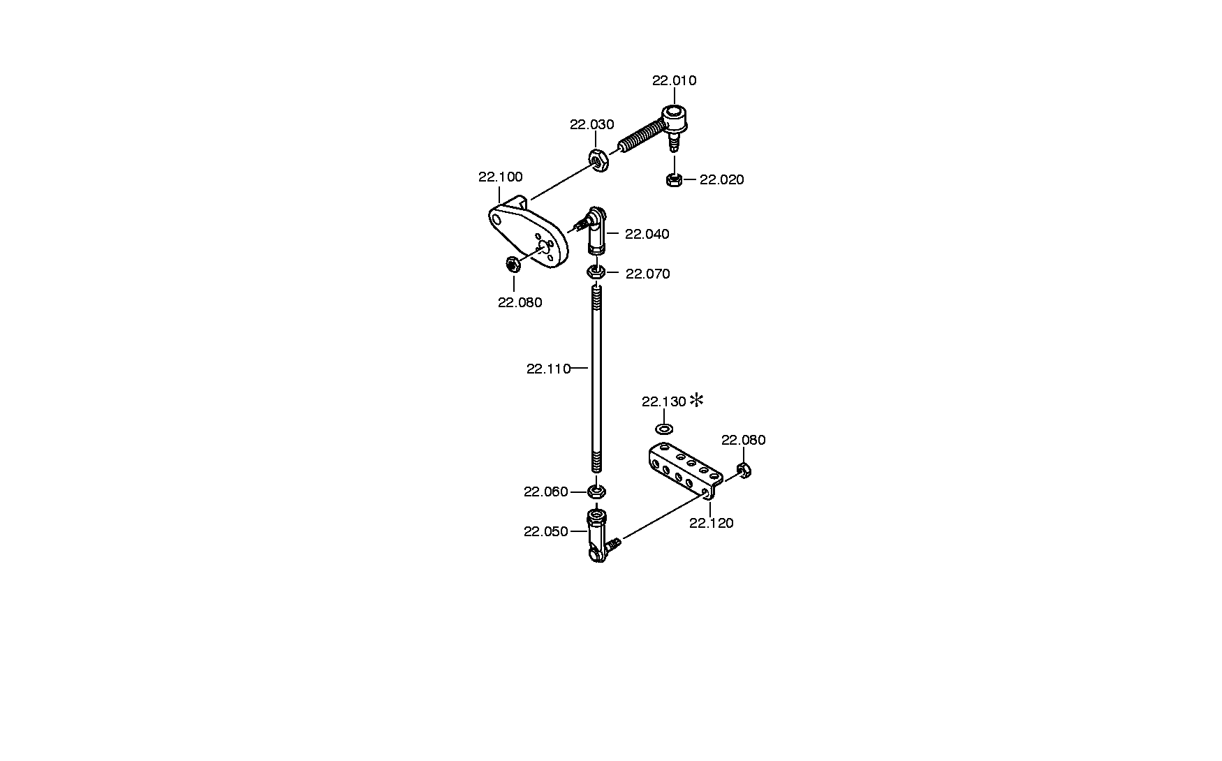 drawing for DAIMLER AG A0002601475 - CONNECTING PART (figure 2)