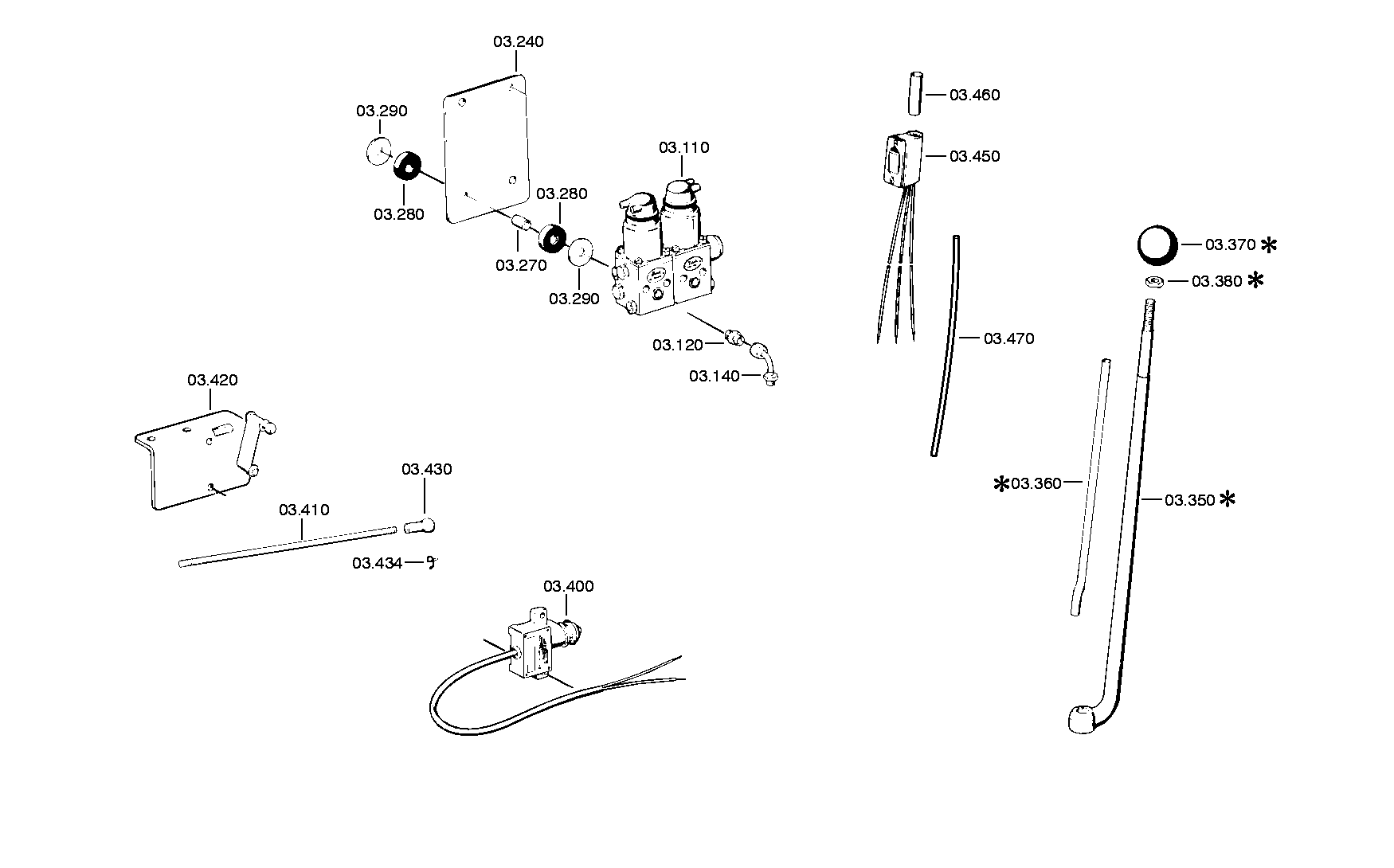 drawing for DAIMLER AG A0002600857 - SOLENOID VALVE (figure 1)