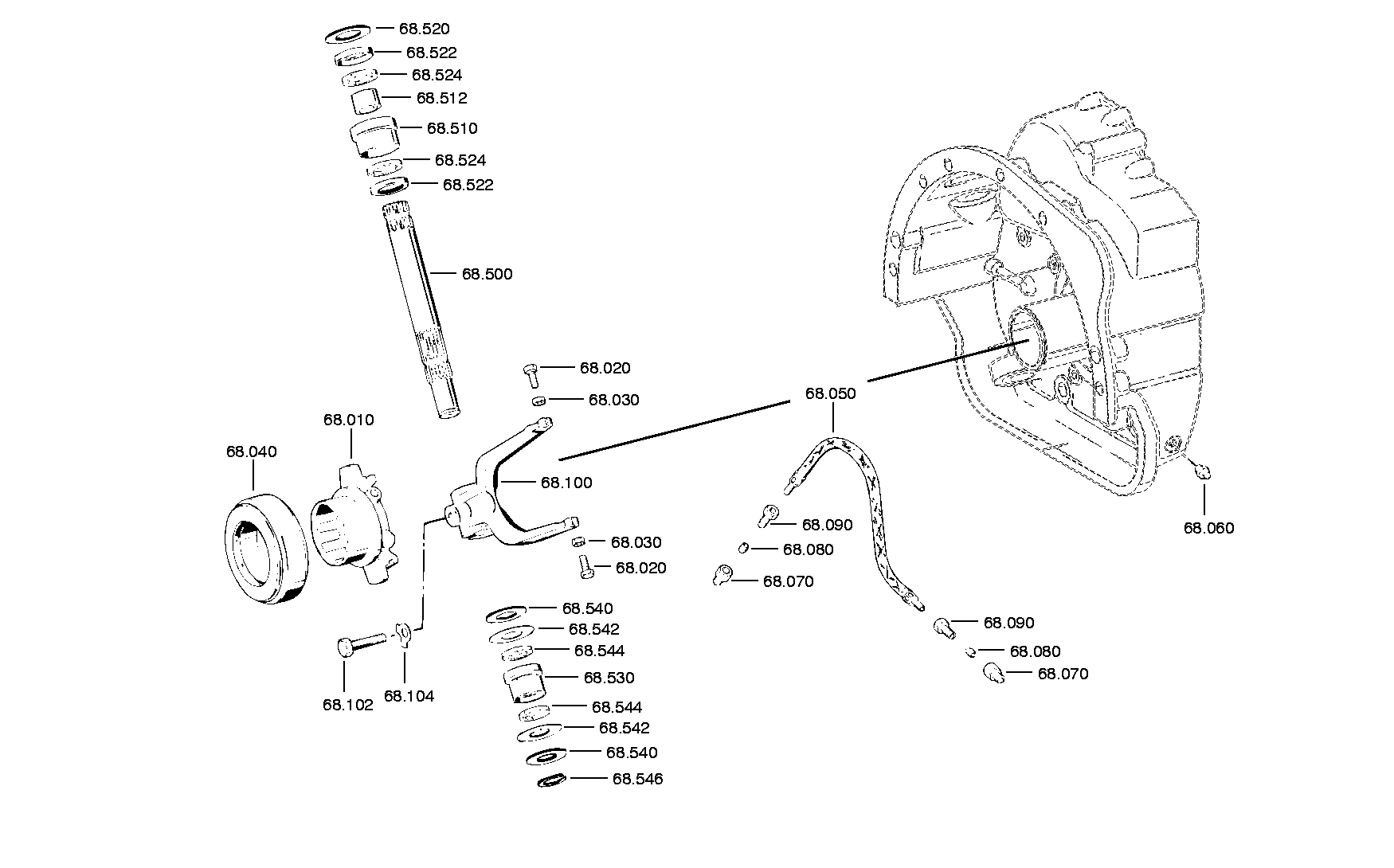 drawing for DAIMLER AG A3432500050 - BUSH (figure 1)