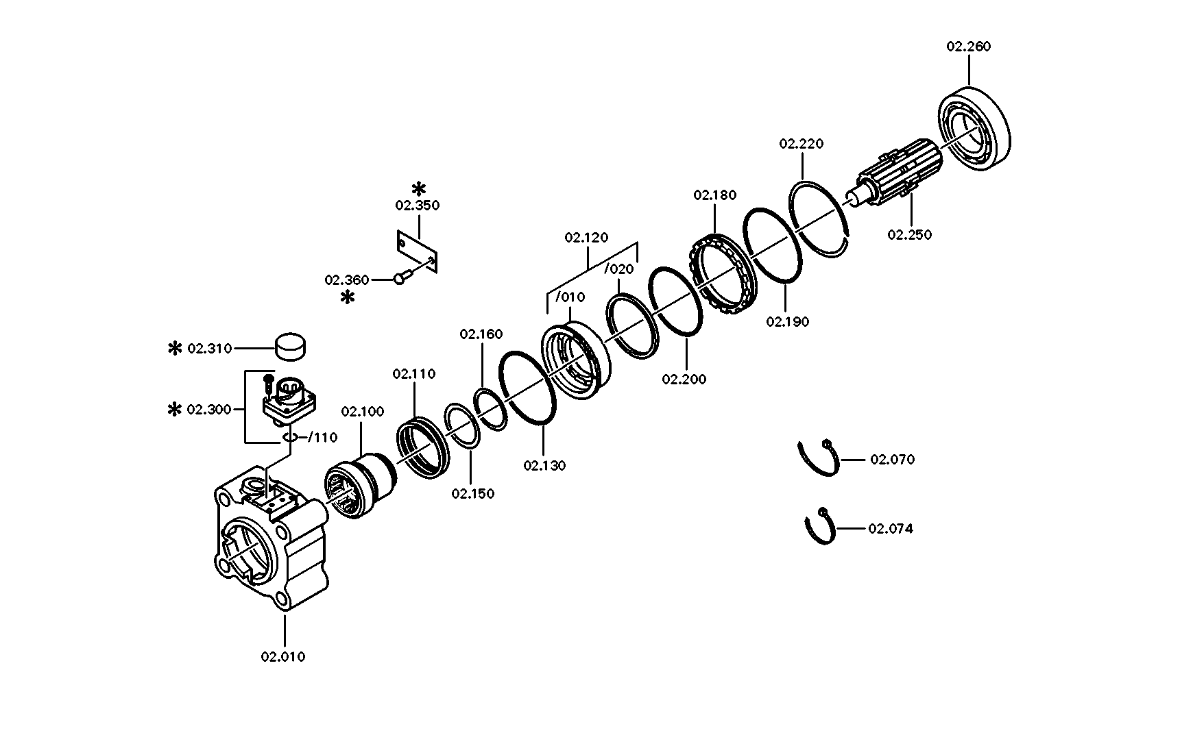 drawing for Hyundai Construction Equipment QZ6090206001 - PISTON (figure 2)