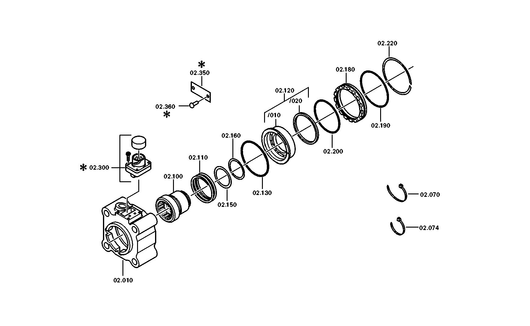 drawing for DAF 1622012 - PISTON (figure 1)