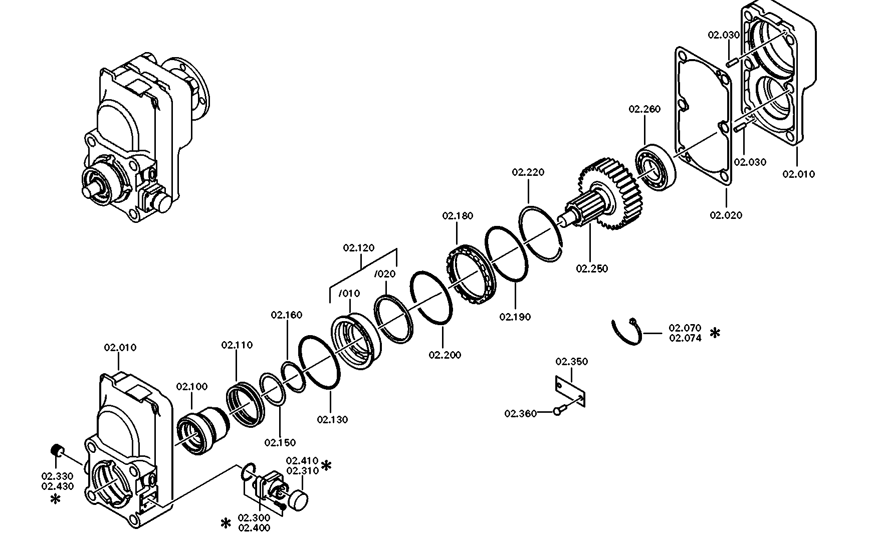 drawing for DAF 1826736 - HOUSING (figure 1)