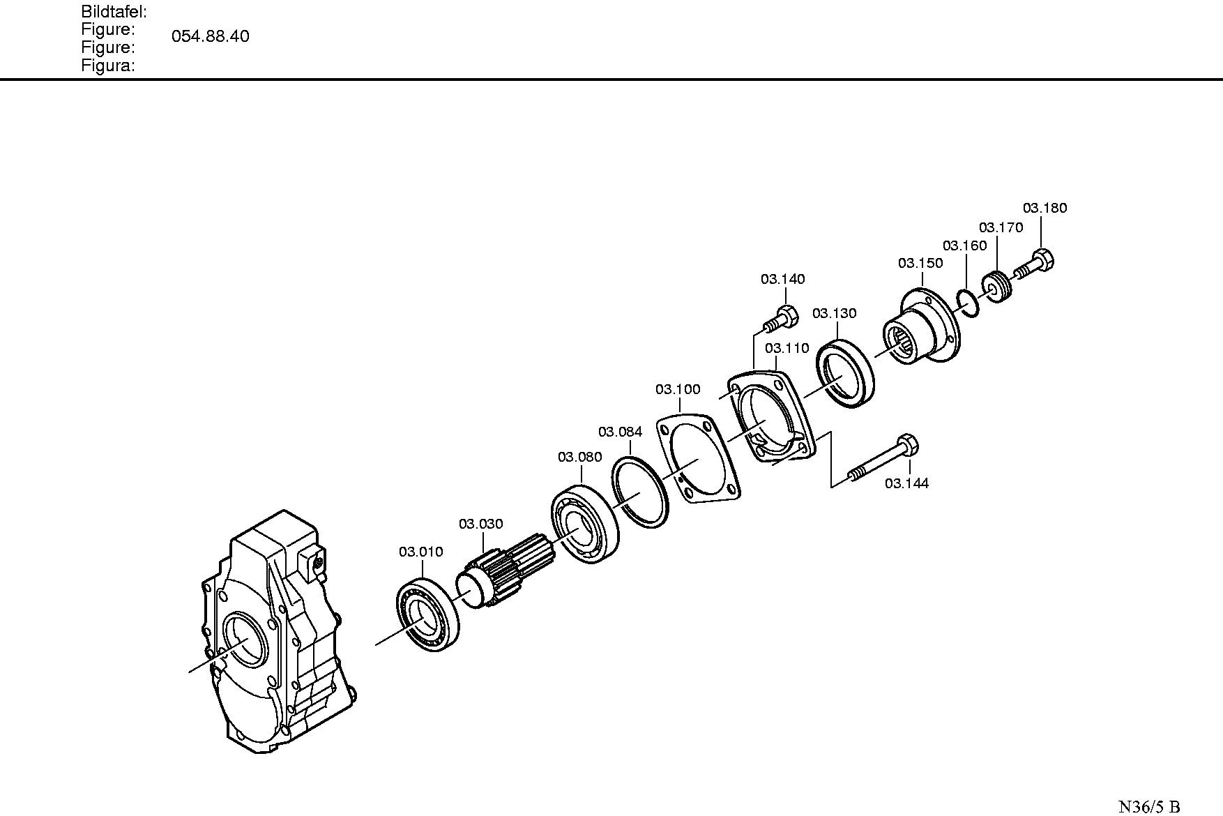 drawing for DOOSAN 052699 - BALL BEARING (figure 3)