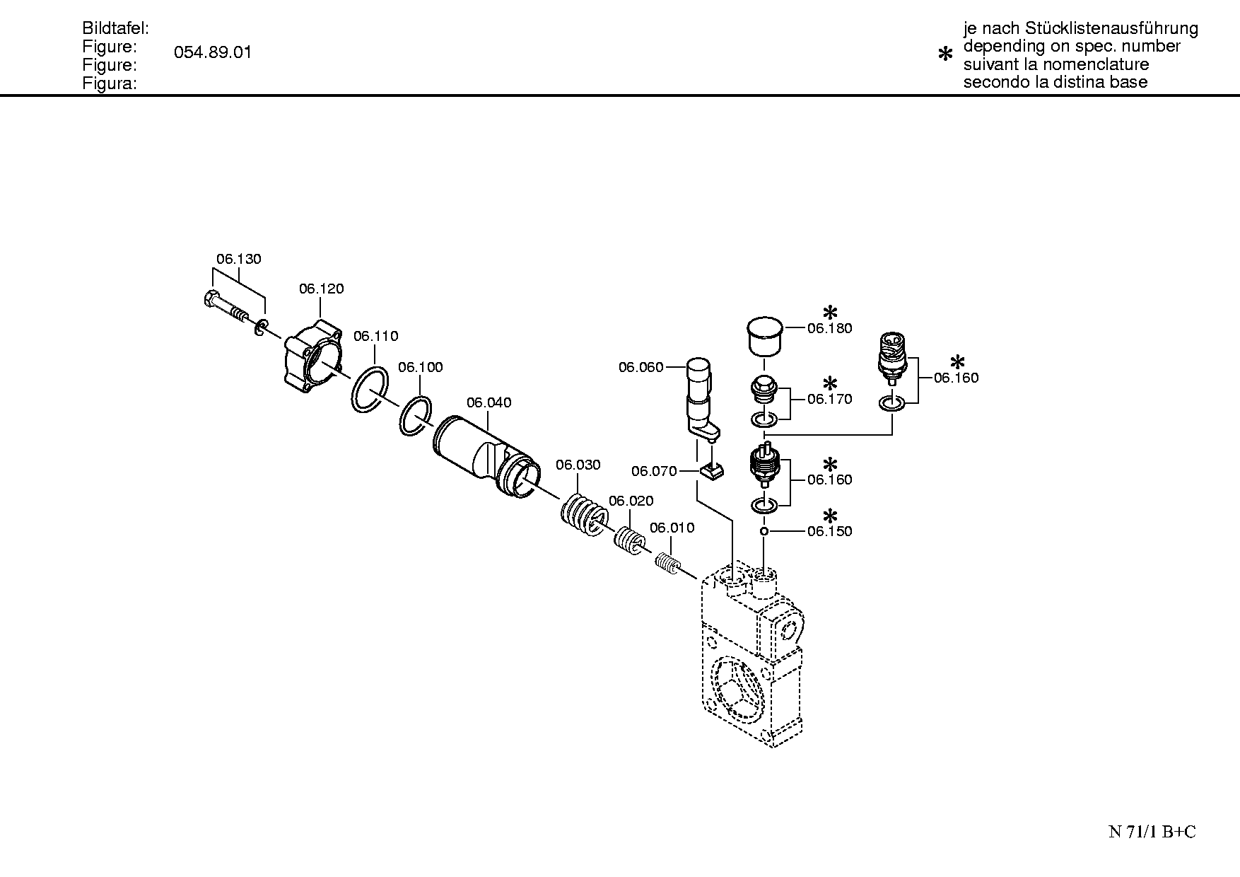 drawing for DAIMLER AG A0055454514 - SWITCH (figure 1)