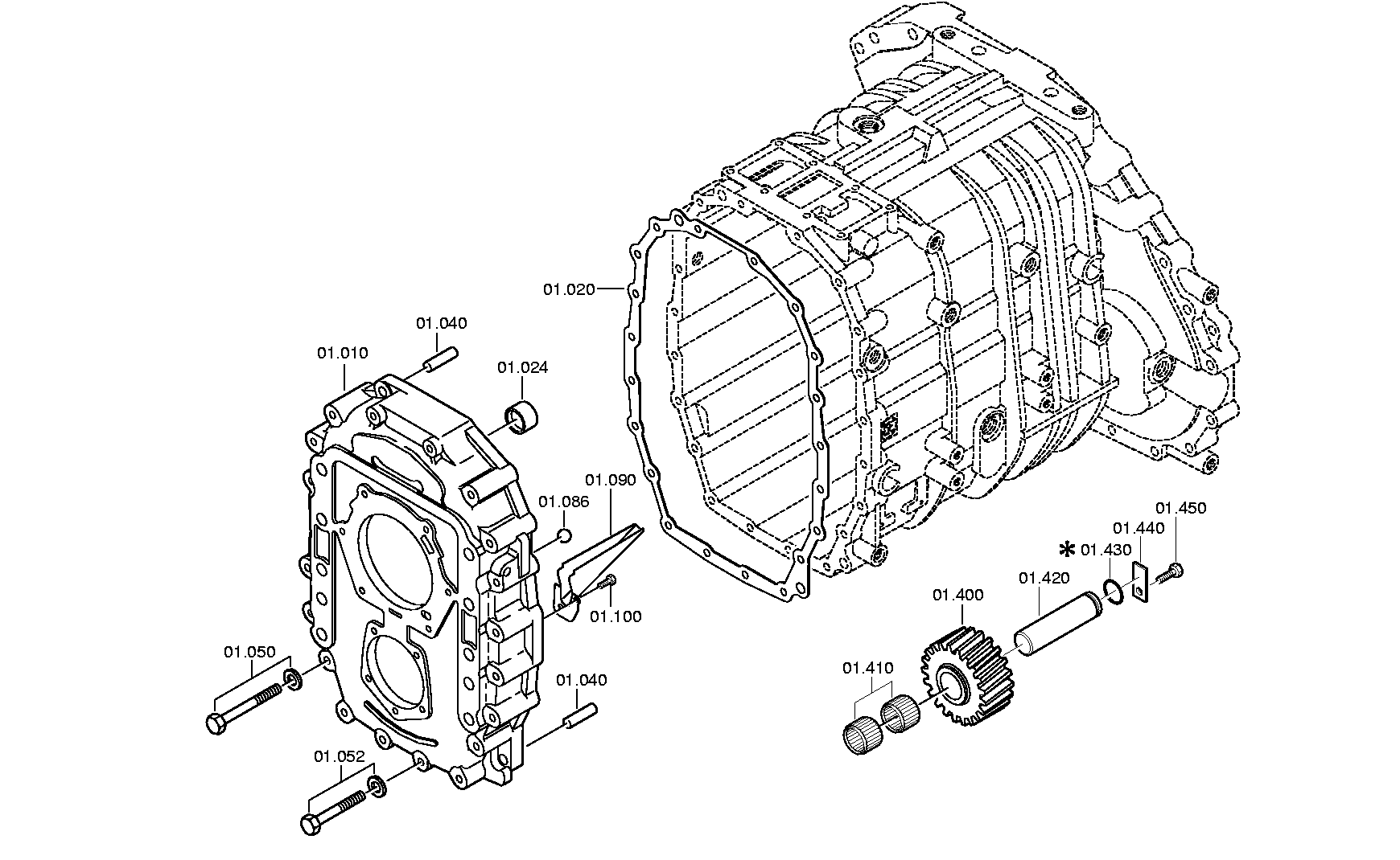 drawing for VBC 3096808 - OIL CATCHER (figure 1)