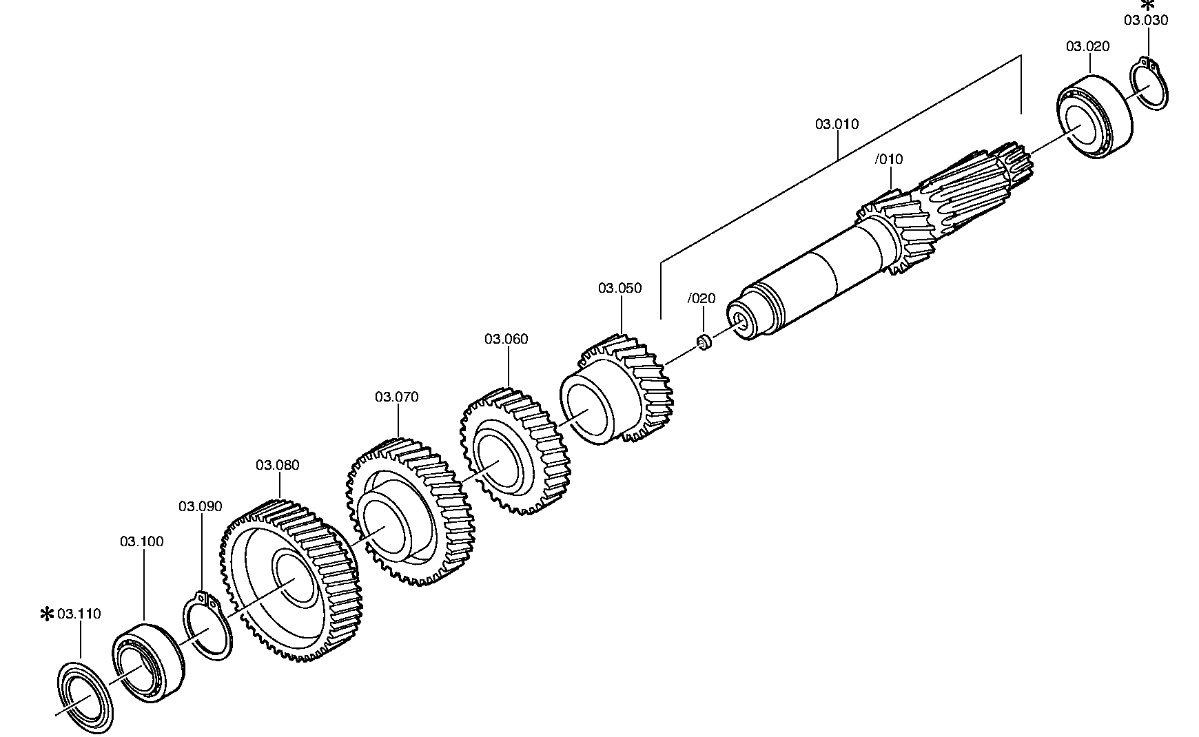 drawing for E. N. M. T. P. / CPG 599079080 - TAPERED ROLLER BEARING (figure 5)