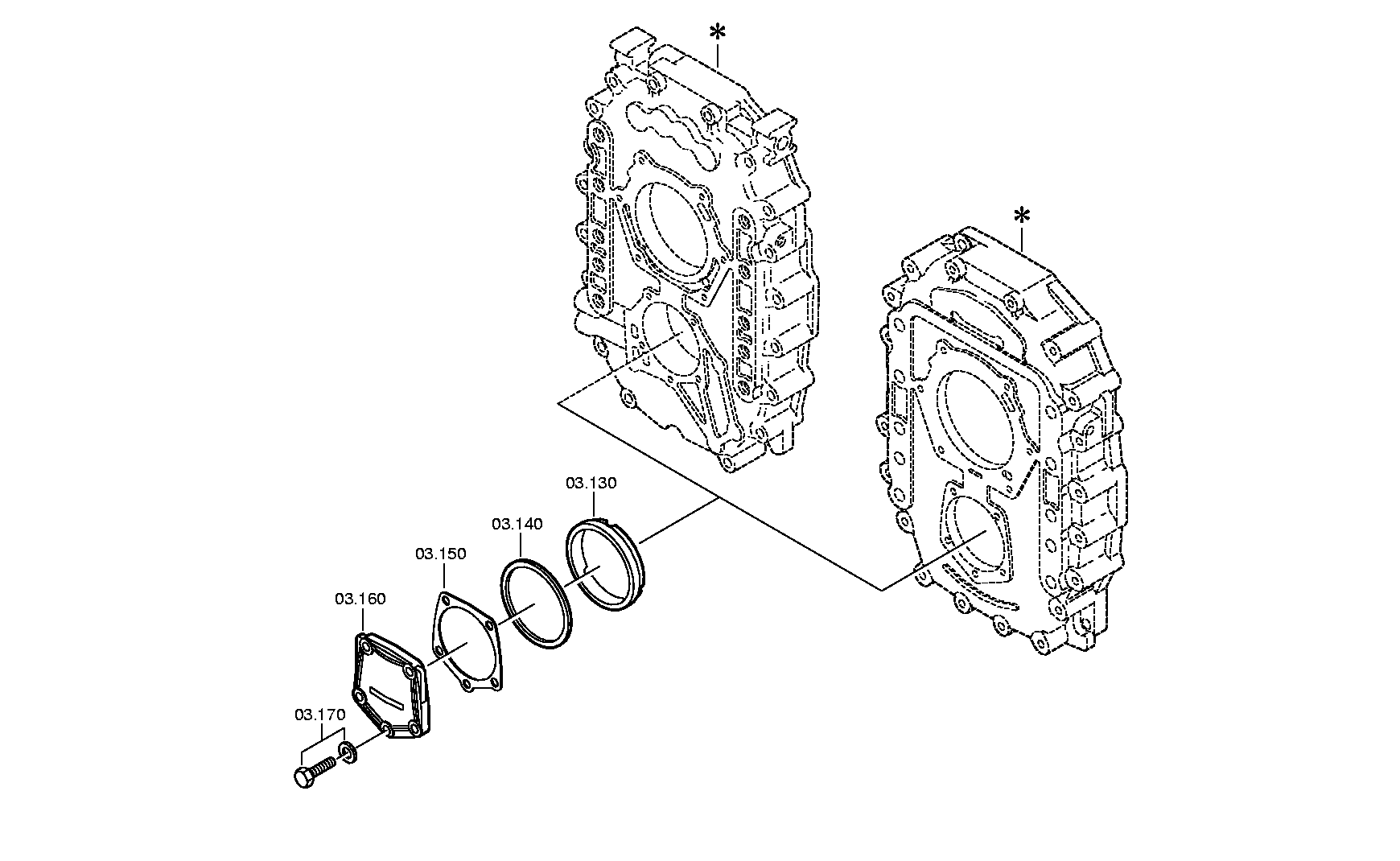 drawing for DAF 1930189 - VORGELEGEWELLE (figure 2)