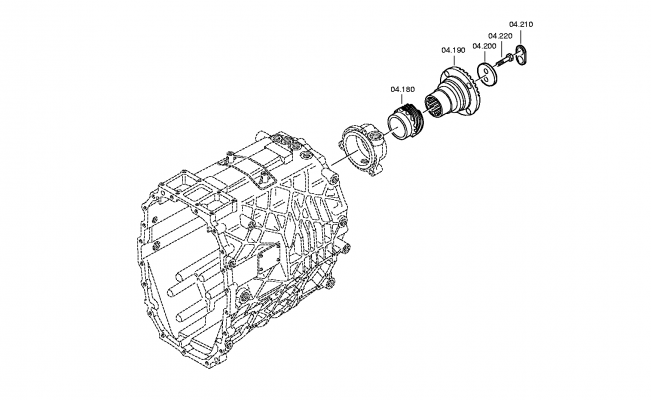 drawing for DAF 1191373 - OUTPUT FLANGE (figure 1)