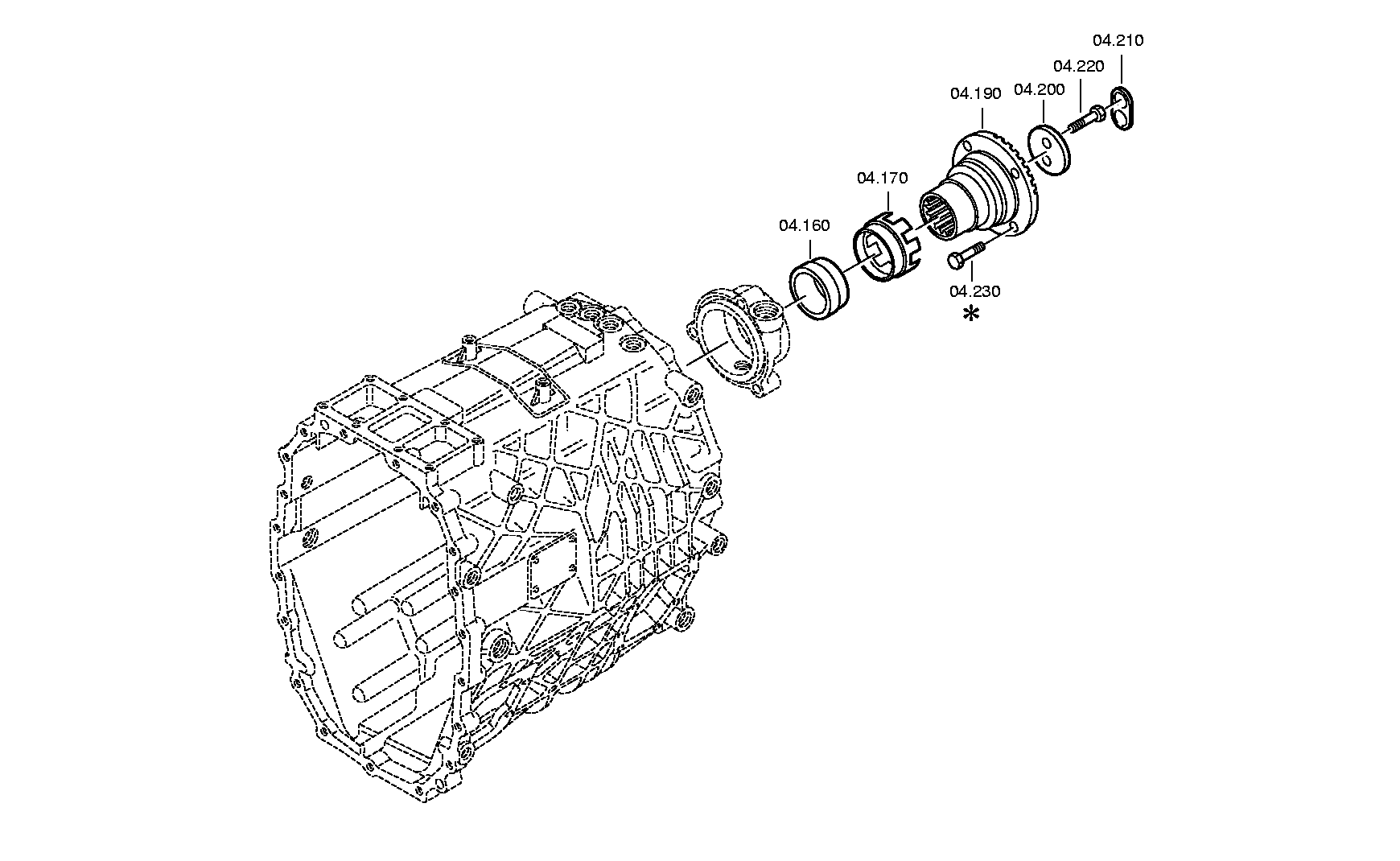 drawing for DAF 1191373 - OUTPUT FLANGE (figure 2)