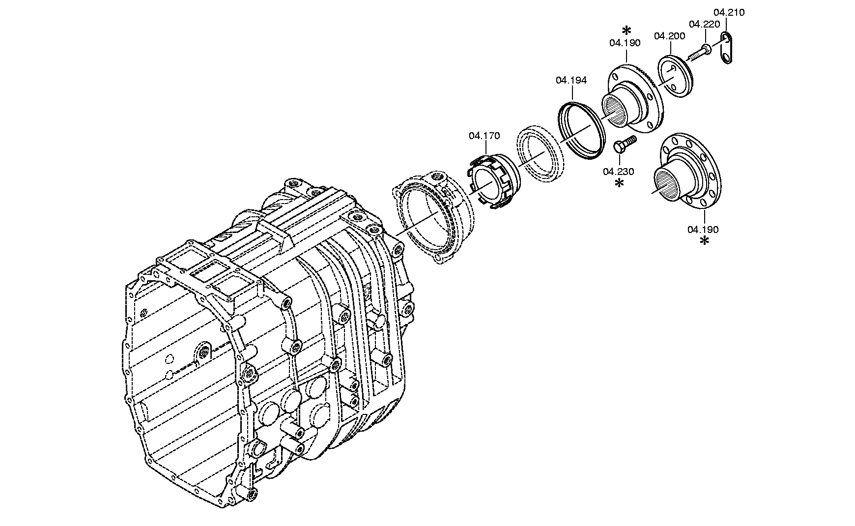 drawing for M.P.P.VOZILA D.O.O. 81.39115-0400 - OUTPUT FLANGE (figure 1)