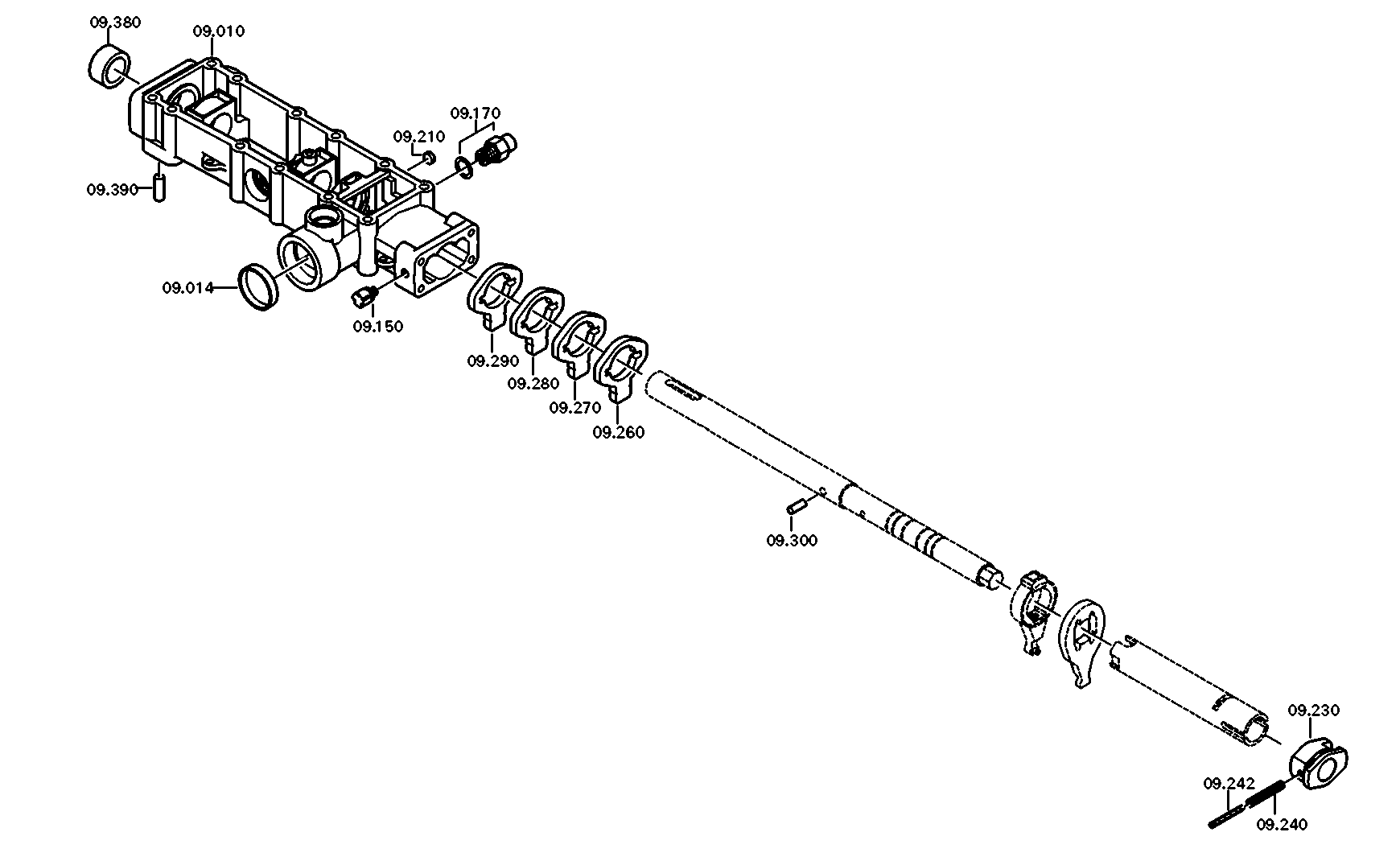 drawing for DAF 1638885 - HOUSING (figure 1)
