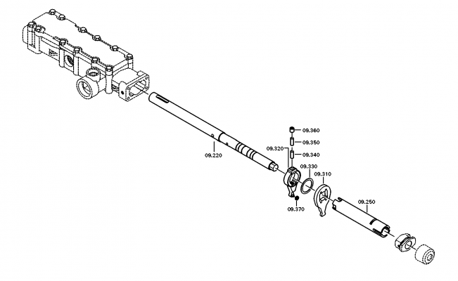 drawing for VBC 3096904 - VALVE LEVER (figure 2)