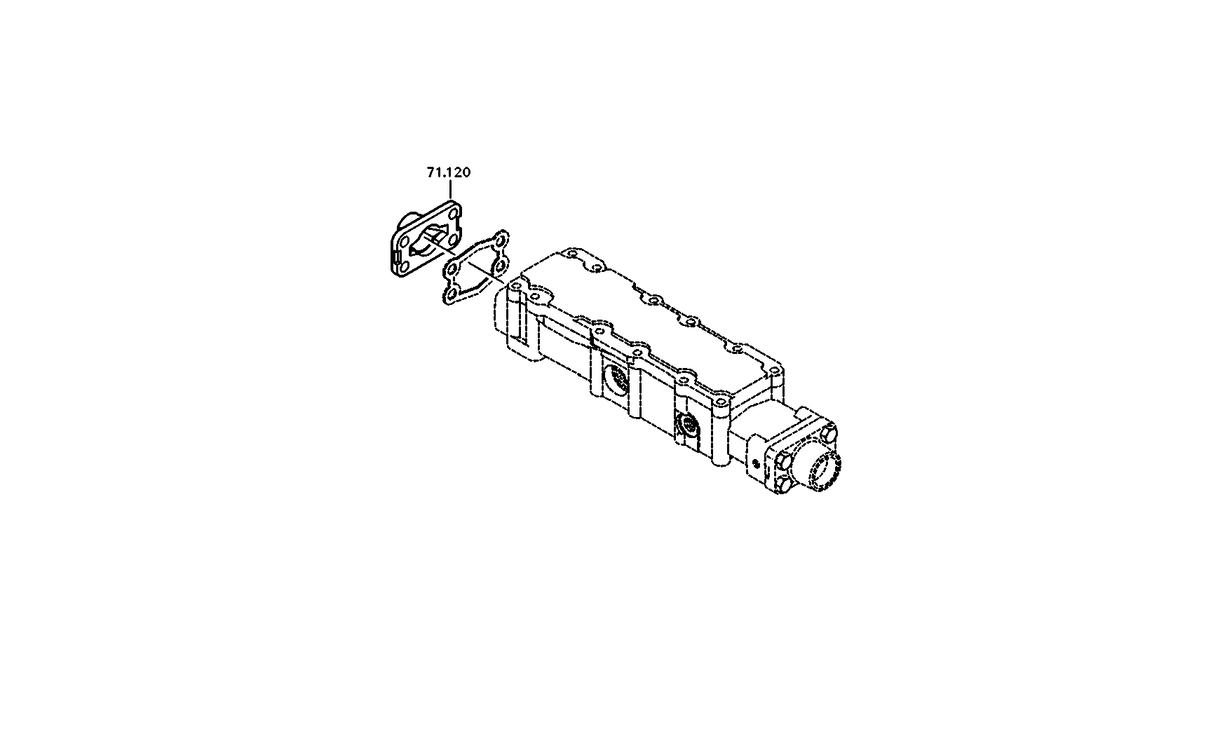 drawing for IVECO 42569665 - OUTPUT FLANGE (figure 3)