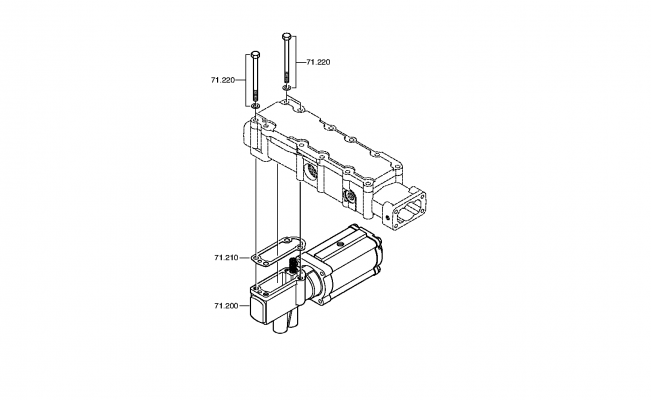 drawing for VBC 20853438 - PNEUMATIC SERVO UNIT (figure 1)