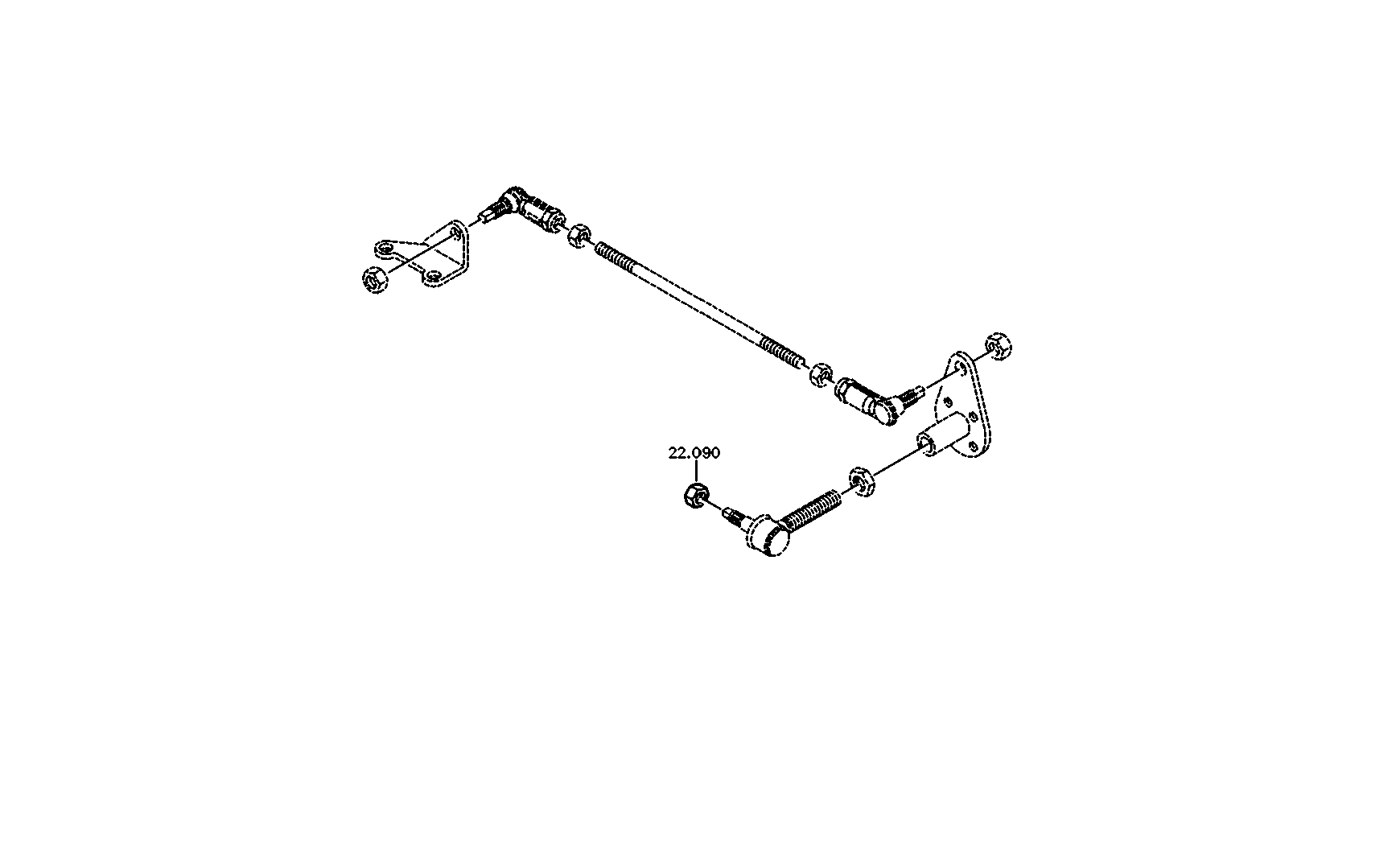 drawing for DAF 1917956 - CLUTCH ACTUATOR (figure 3)