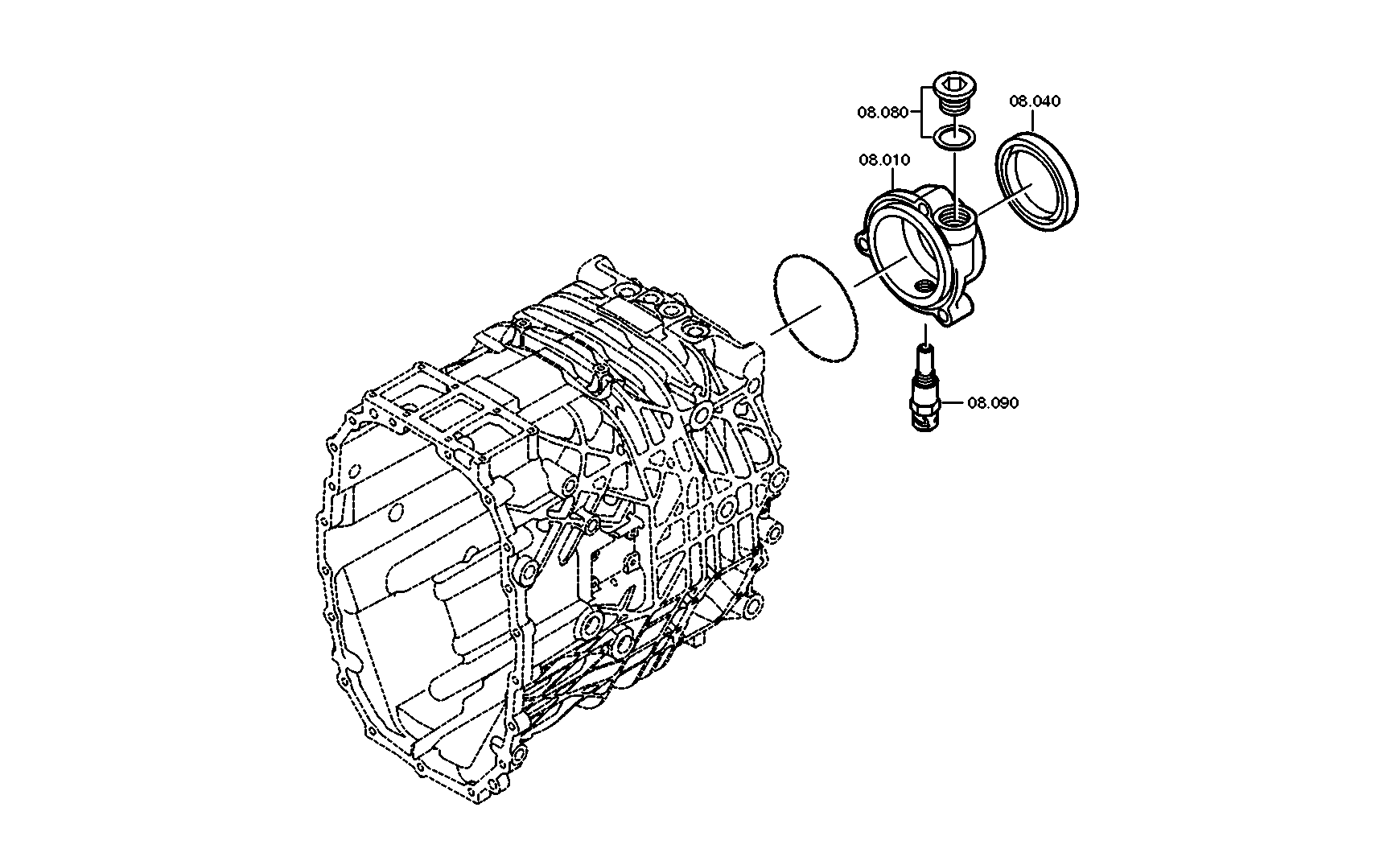 drawing for DAF 1450114 - SHAFT SEAL (figure 2)