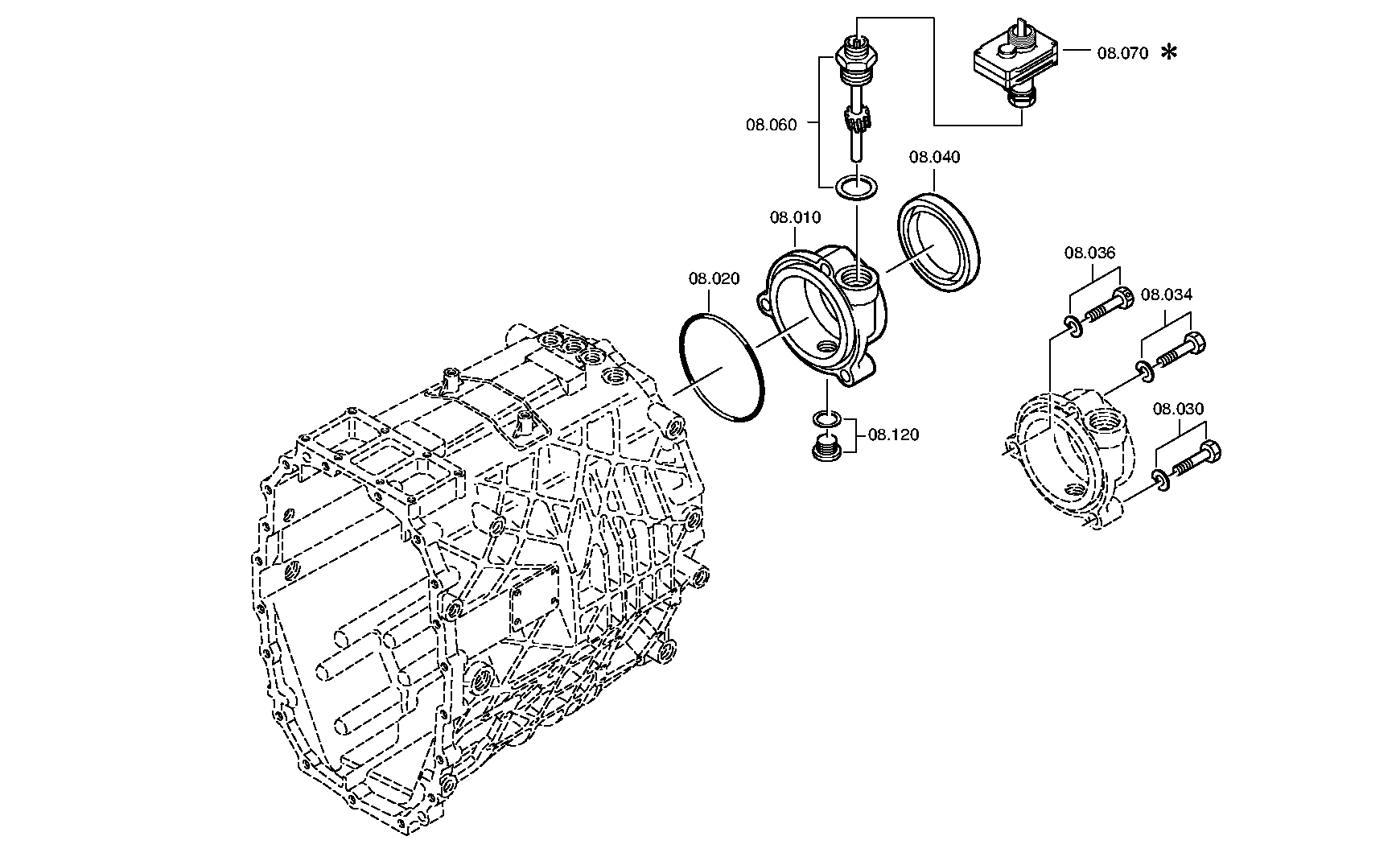 drawing for ASIA MOTORS CO. INC. 409-01-0065 - SHAFT SEAL (figure 3)