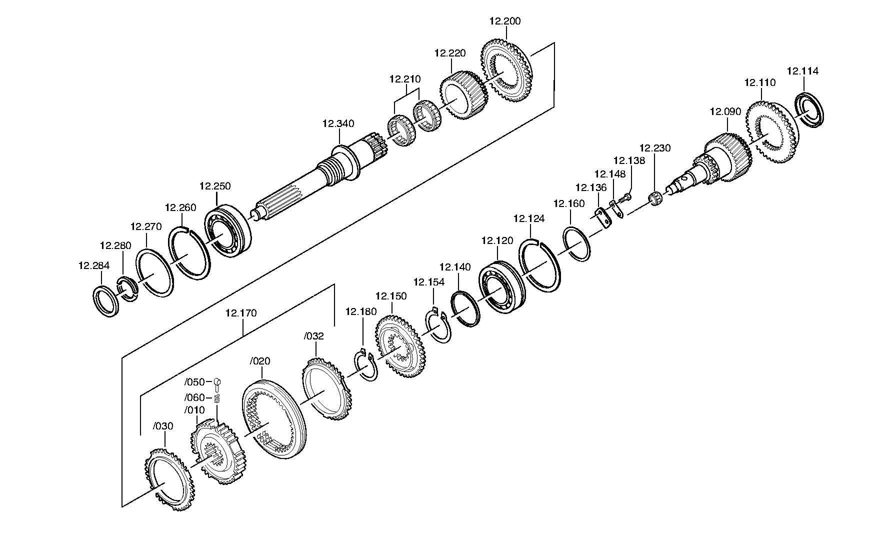 drawing for DAF 1897664 - 5/2 WAY VALVE (figure 2)