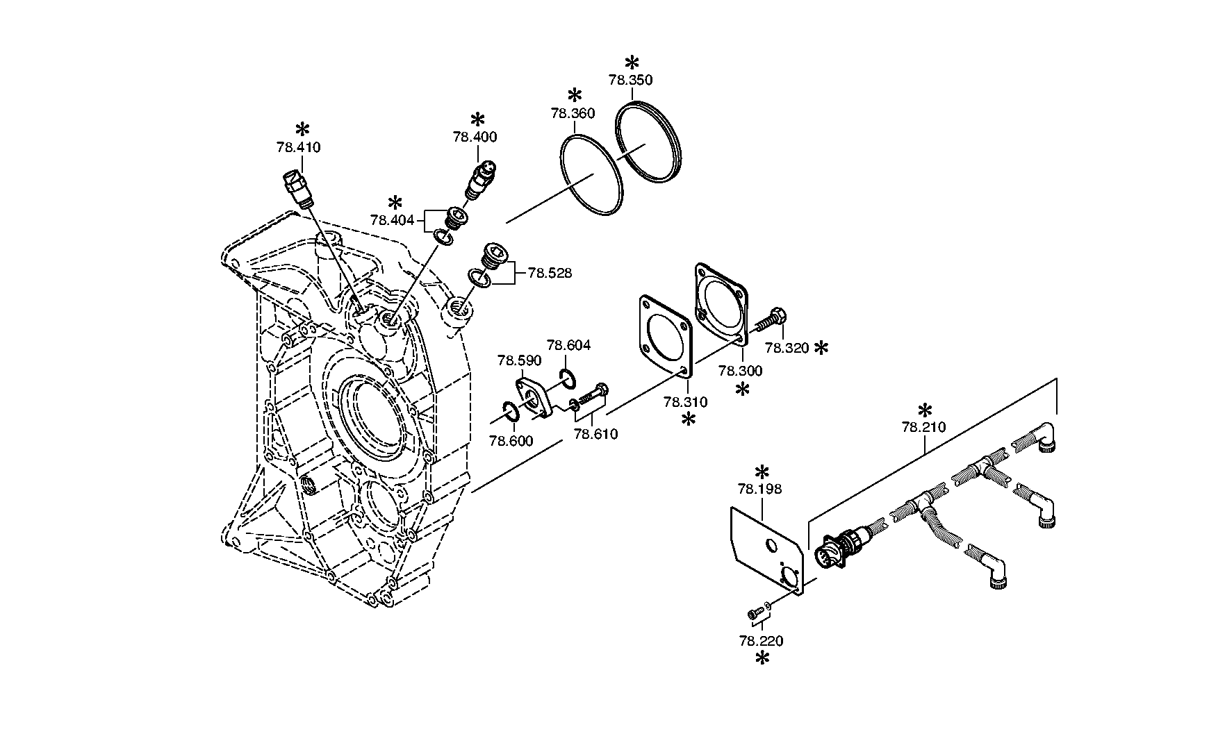 drawing for MAN N1.01401-3670 - CABLE IT (figure 2)