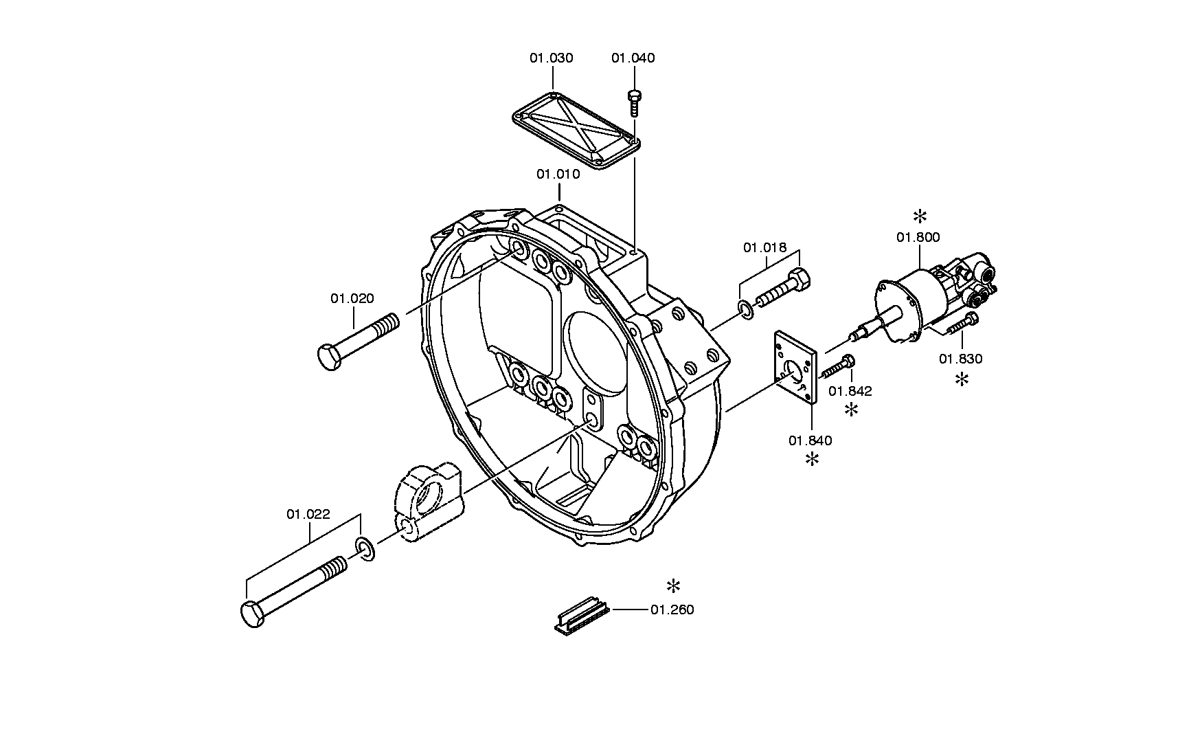 drawing for FORCE MOTORS LTD 64.30725-6001 - CLUTCH CYLINDER (figure 3)