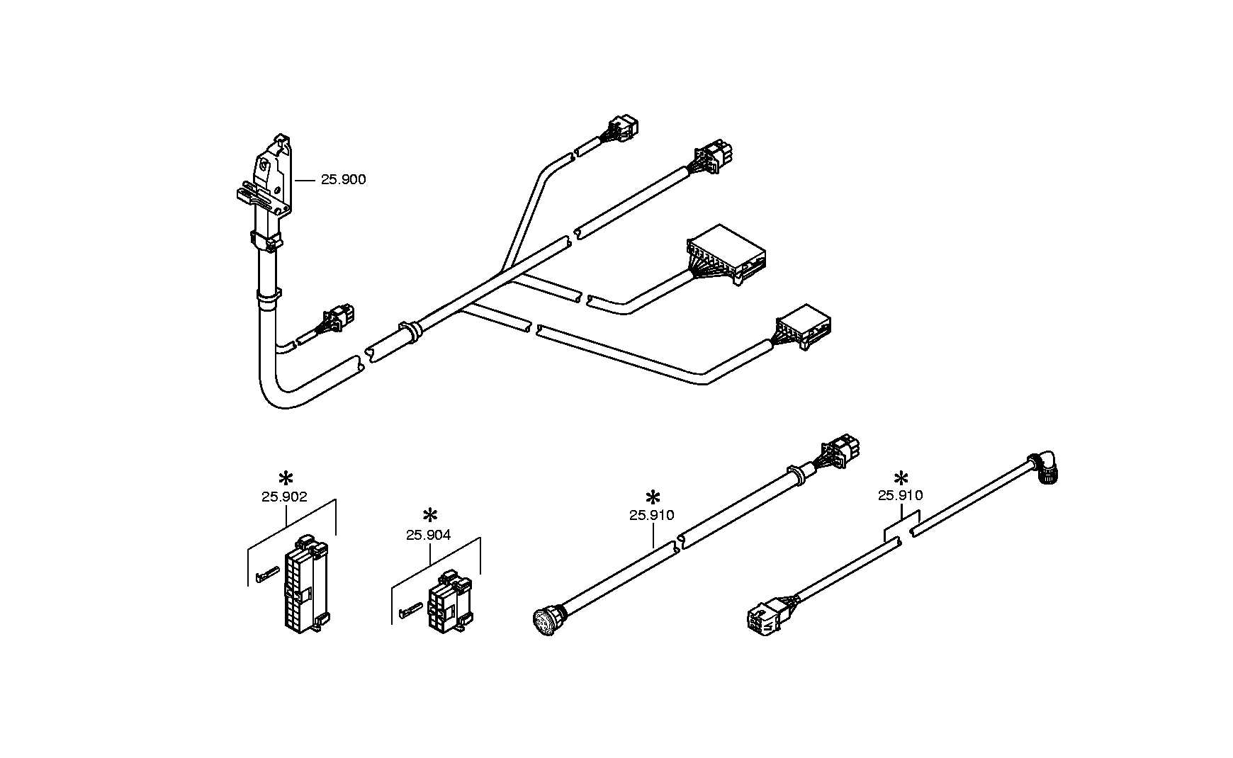 drawing for MAN 36.25402-6361 - CABLE IT (figure 1)