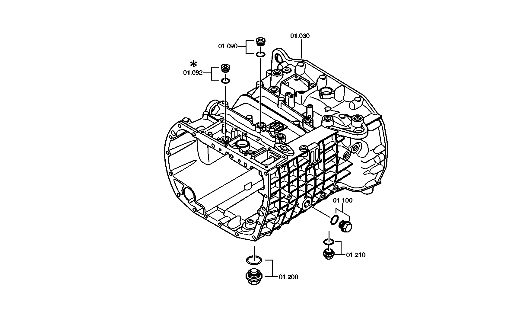 drawing for DAF 1600869 - ANBAUTEILE (figure 1)