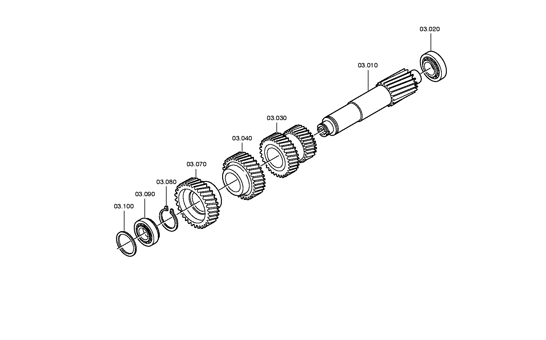drawing for DAF 1527393 - TAPERED ROLLER BEARING (figure 1)
