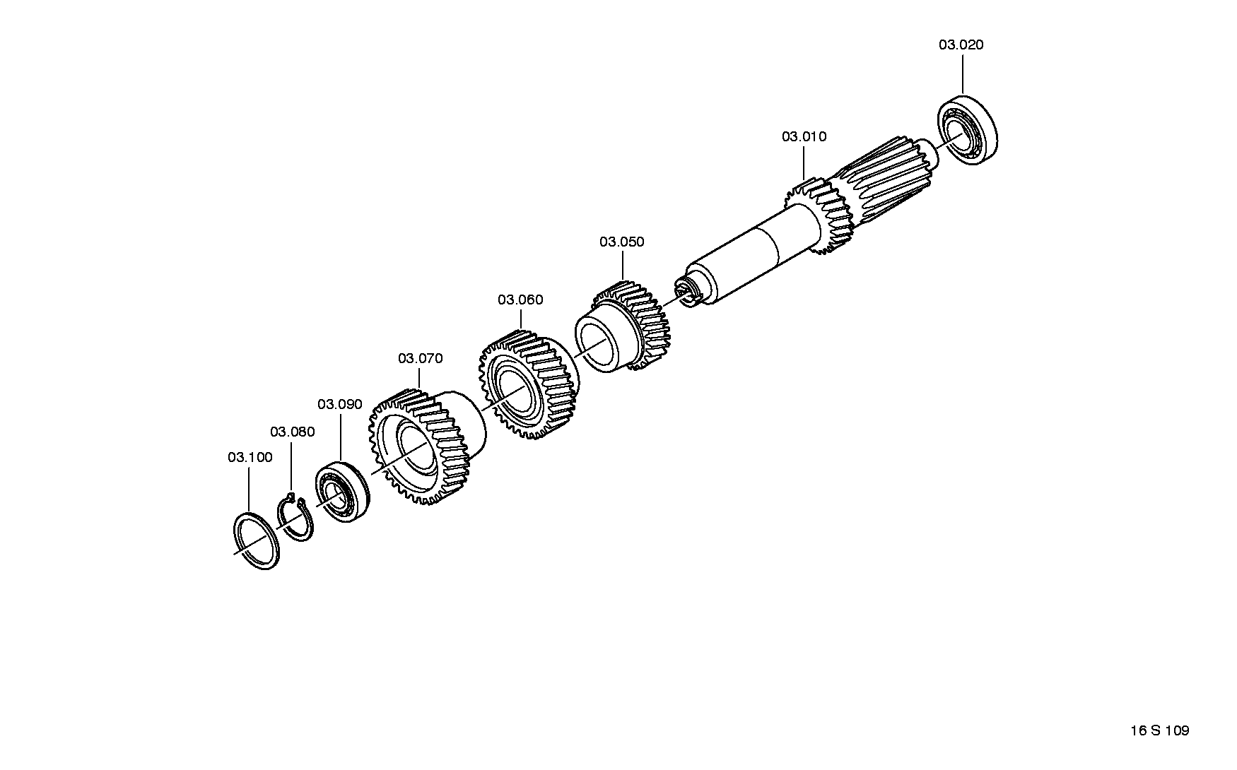 drawing for DAF 1527393 - TAPERED ROLLER BEARING (figure 2)