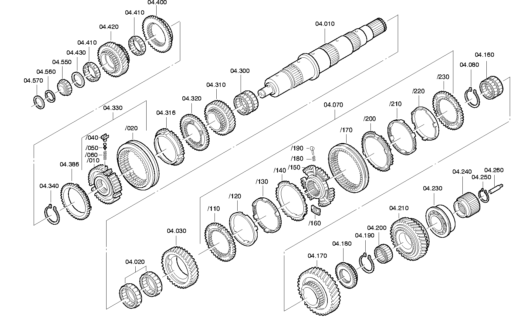 drawing for VDL BOVA 81.93030-0146 - SPLIT RING (figure 2)