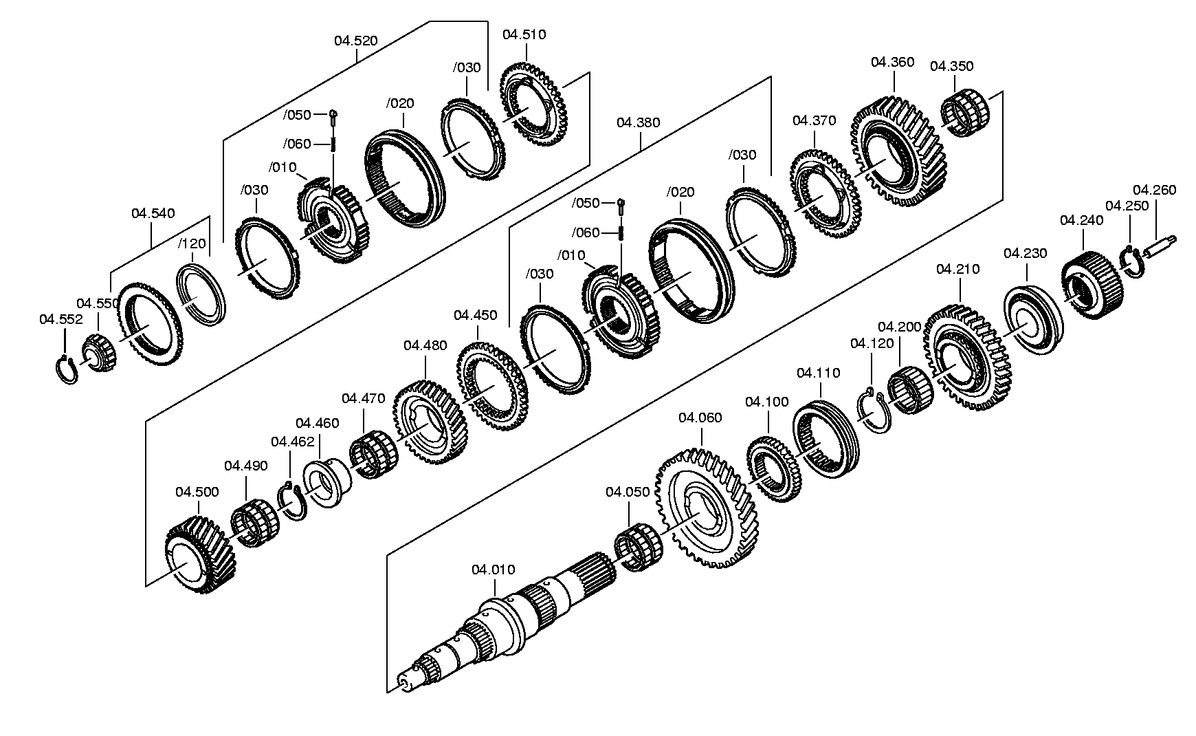 drawing for RENAULT 5001823861 - TAPERED ROLLER BEARING (figure 4)