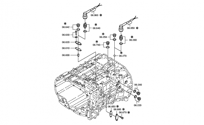 Technical drawing of DAF 1320291 SWITCH with dimensions and layout (figure 4)